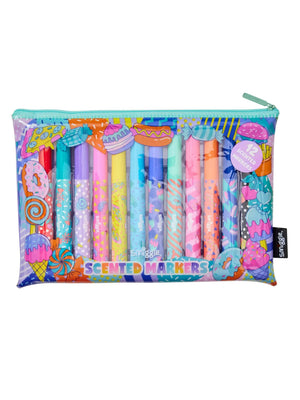 Smiggle - Away Scented 12-Piece Highlighter and Pencil Case Set