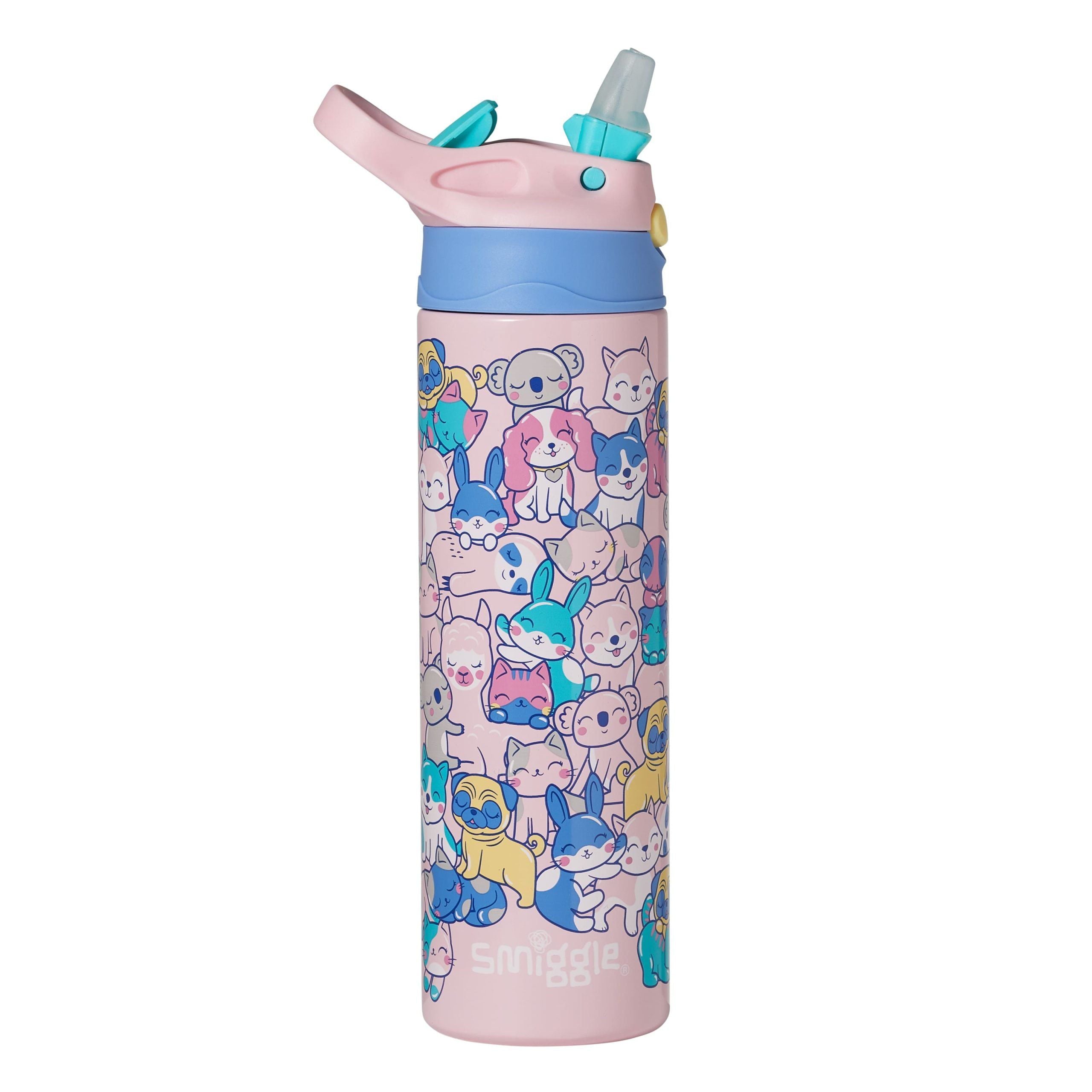Smiggle - Better Togerher Stainless Steel 520ml Straw Bottle