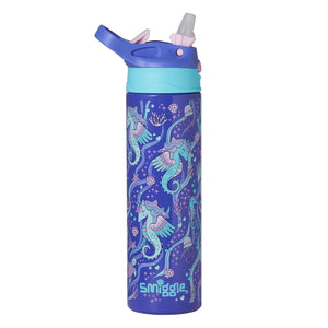Smiggle - Better Togerher Stainless Steel 520ml Straw Bottle