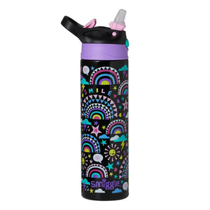 Smiggle - Better Togerher Stainless Steel 520ml Straw Bottle