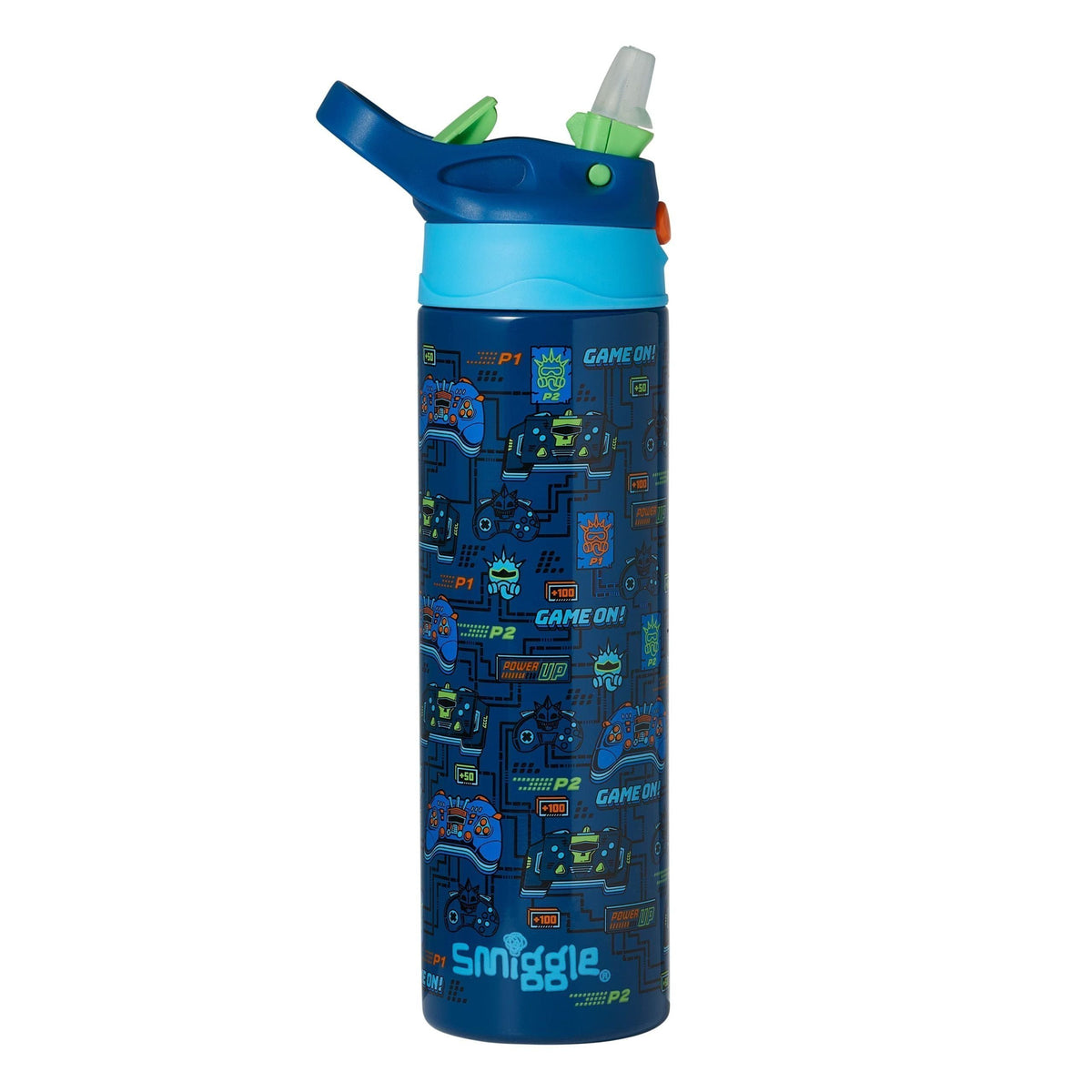 Smiggle - Better Togerher Stainless Steel 520ml Straw Bottle