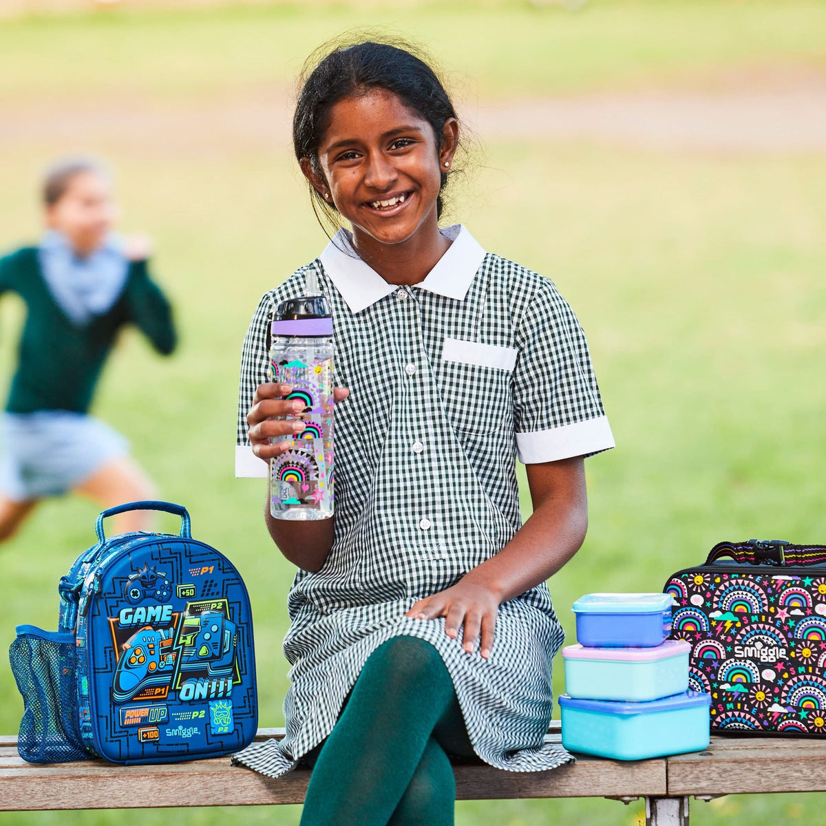 Smiggle - Better Together 650ML Bpa Free Straw Water Bottle