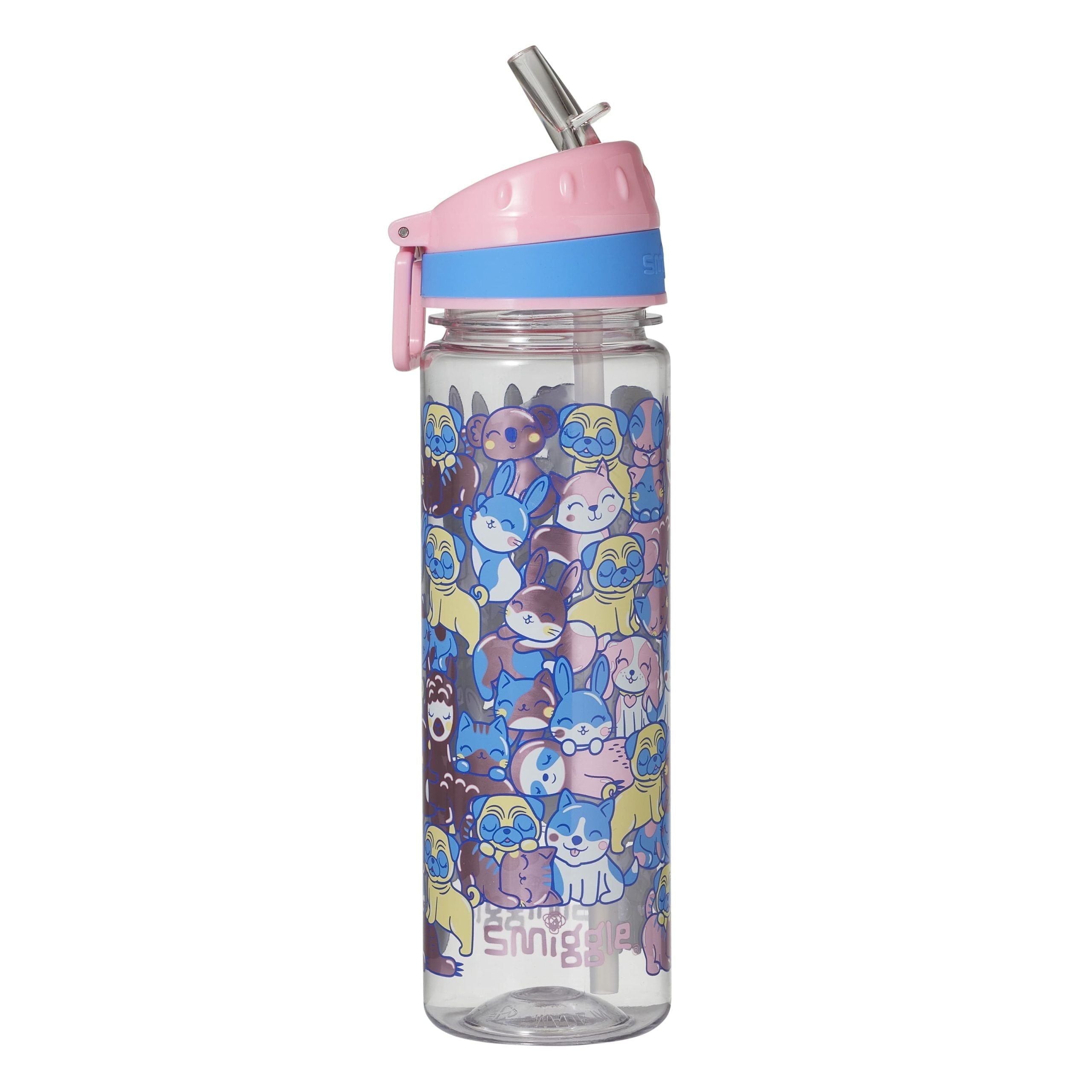 Smiggle - Better Together 650ML Bpa Free Straw Water Bottle