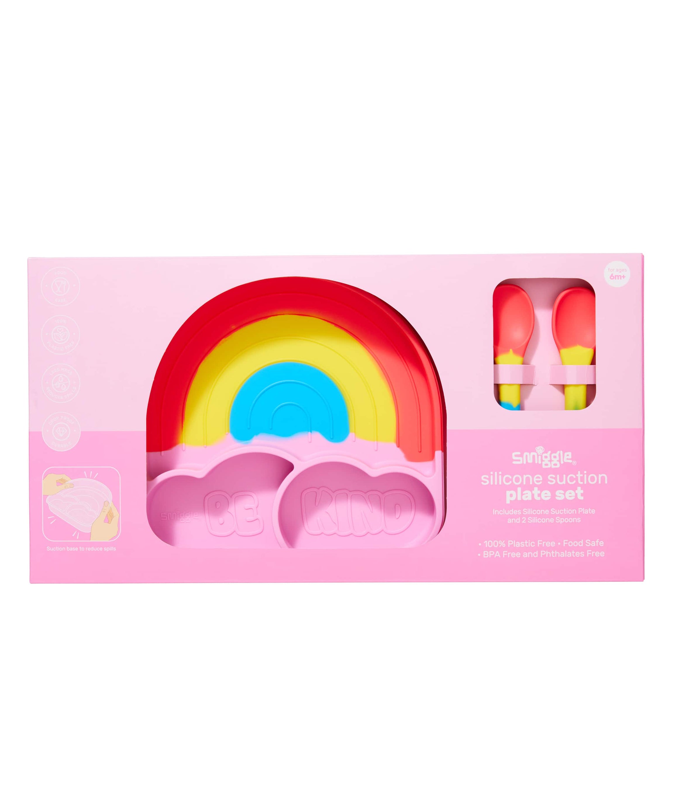 Smiggle - Big Dream Silicone Dinner Plate Set