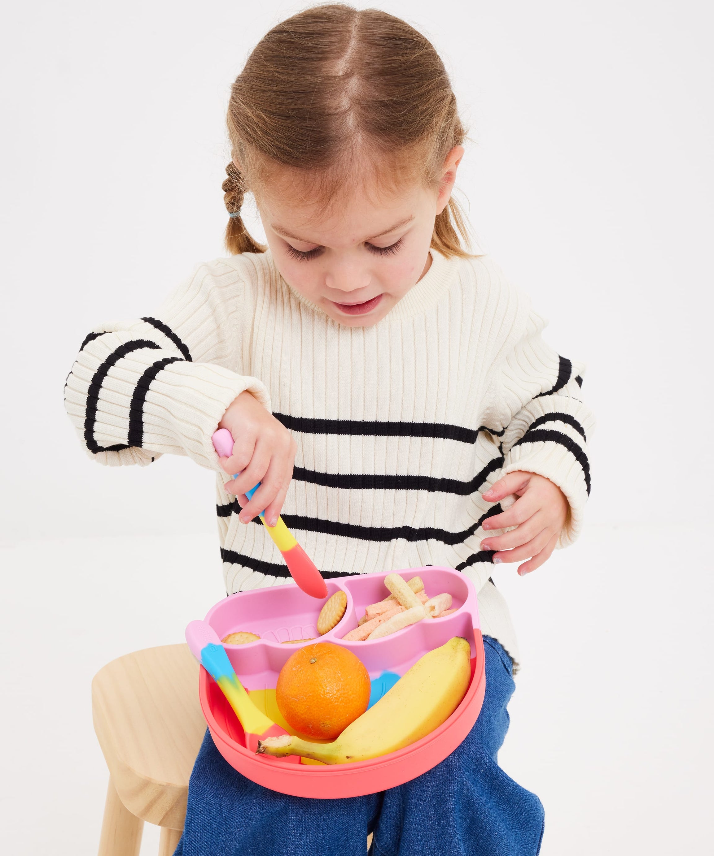 Smiggle - Big Dream Silicone Dinner Plate Set