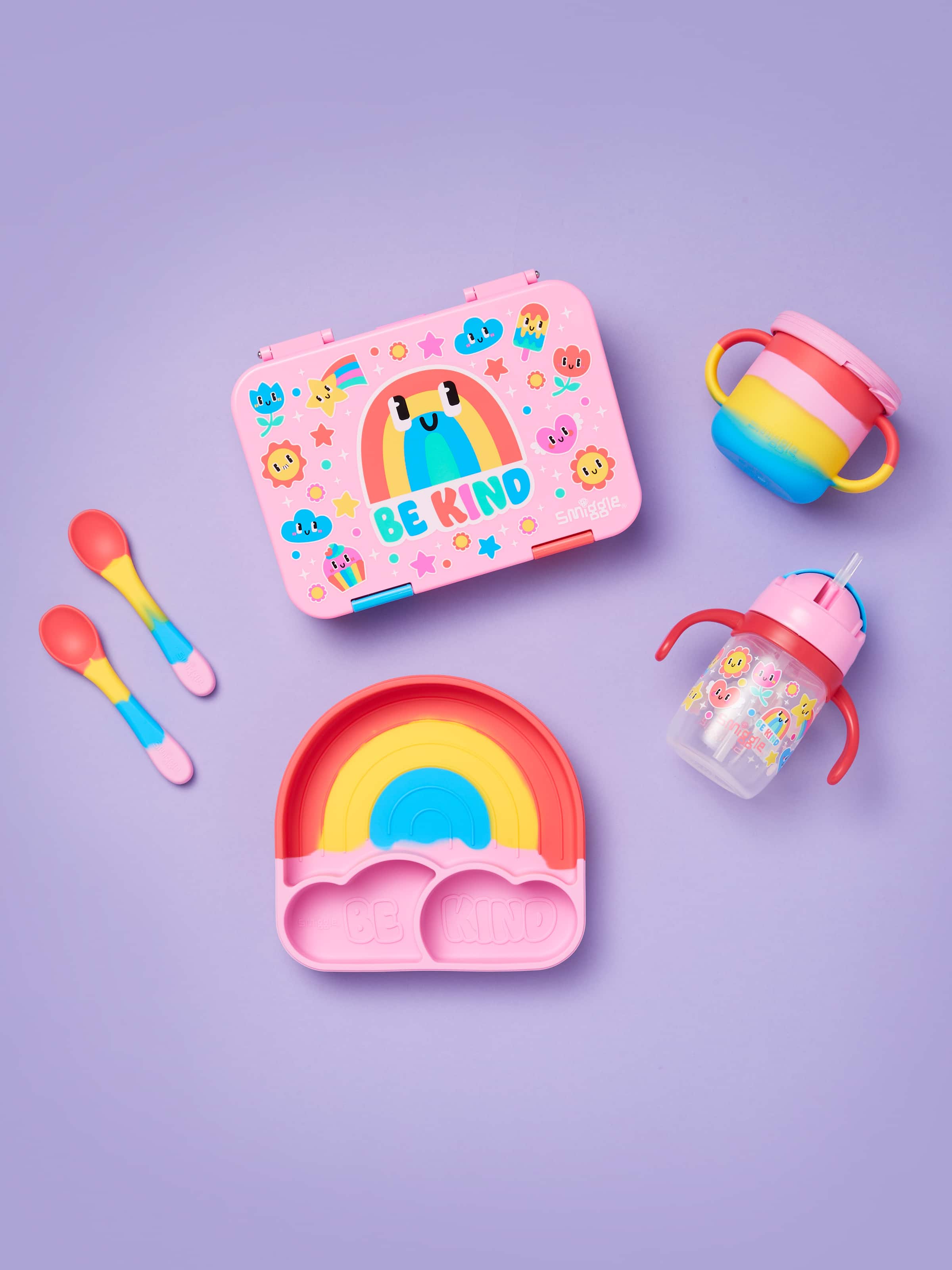 Smiggle - Big Dream Silicone Dinner Plate Set