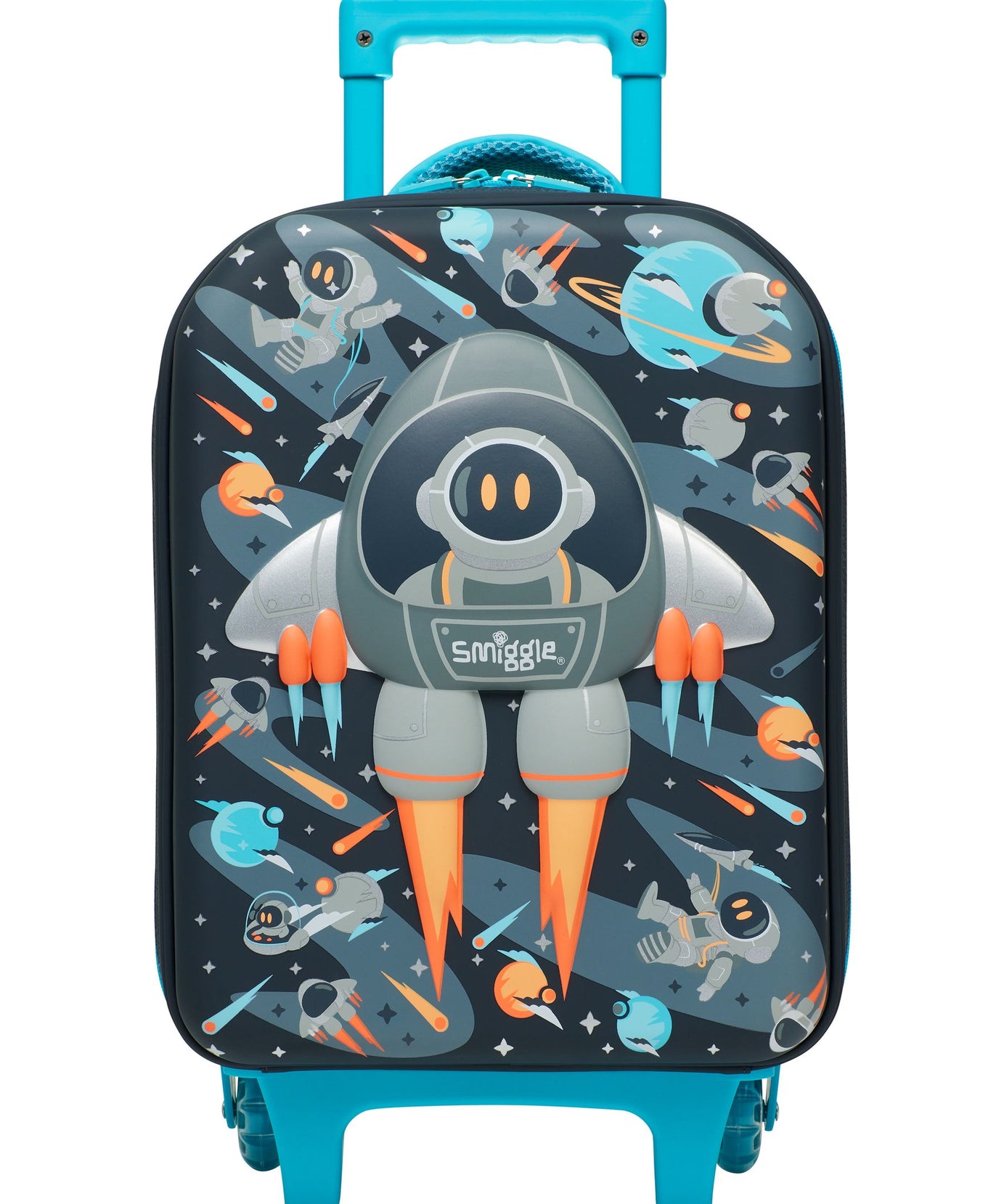 Smiggle - Blast Off Junior Kindergarten and Nursery Trolley Suitcase