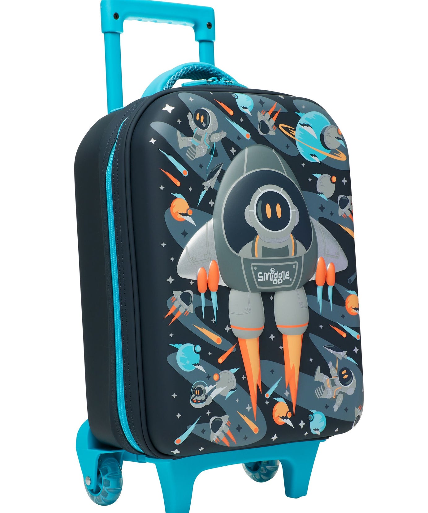 Smiggle - Blast Off Junior Kindergarten and Nursery Trolley Suitcase