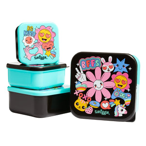 Smiggle - Bright Side 4-Piece Lunch Boxes