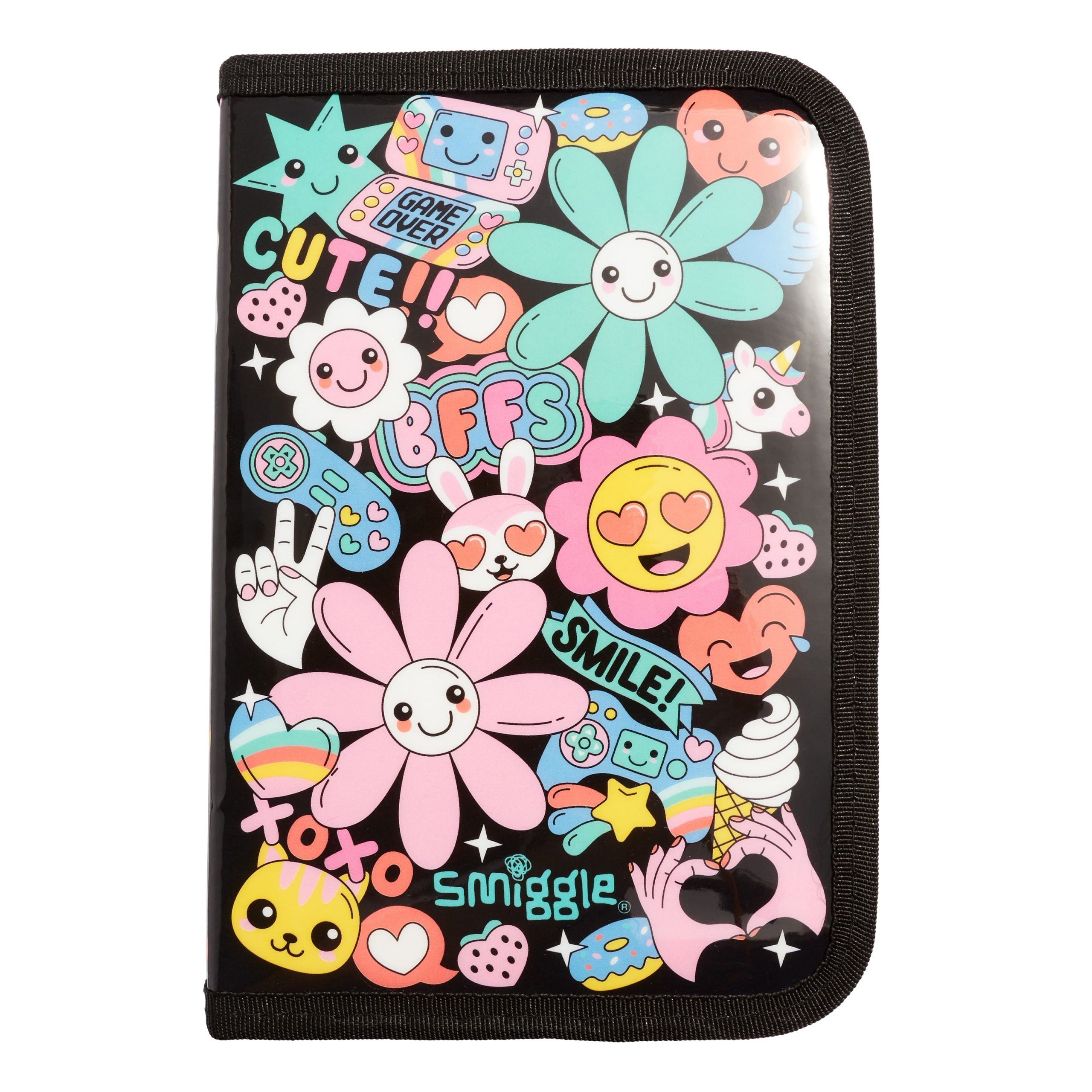 Smiggle - Bright Side Pencil Case and Pencils Stationery Set