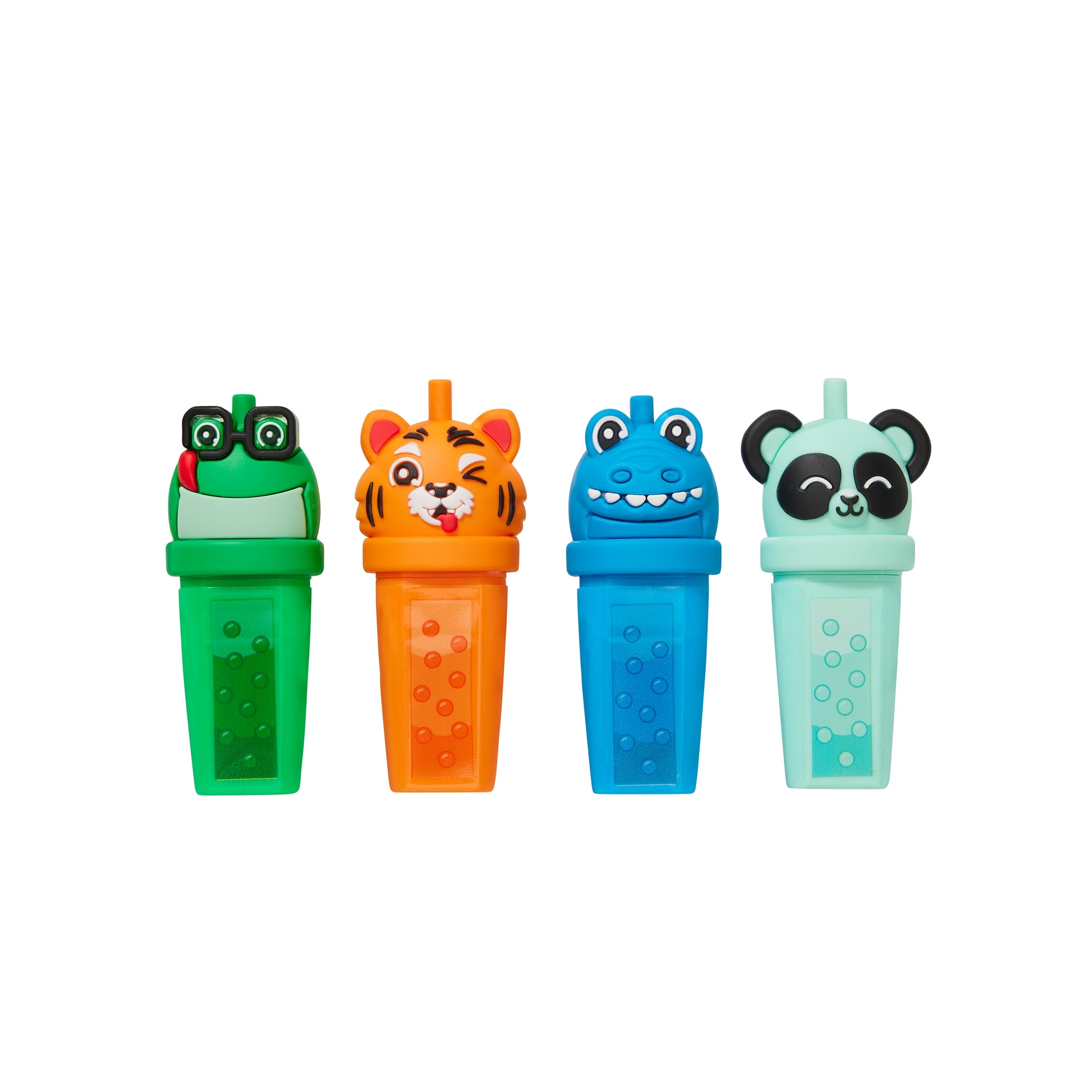 Smiggle - Bubble Time Fluorescent Highlighter 4-piece Pen Set