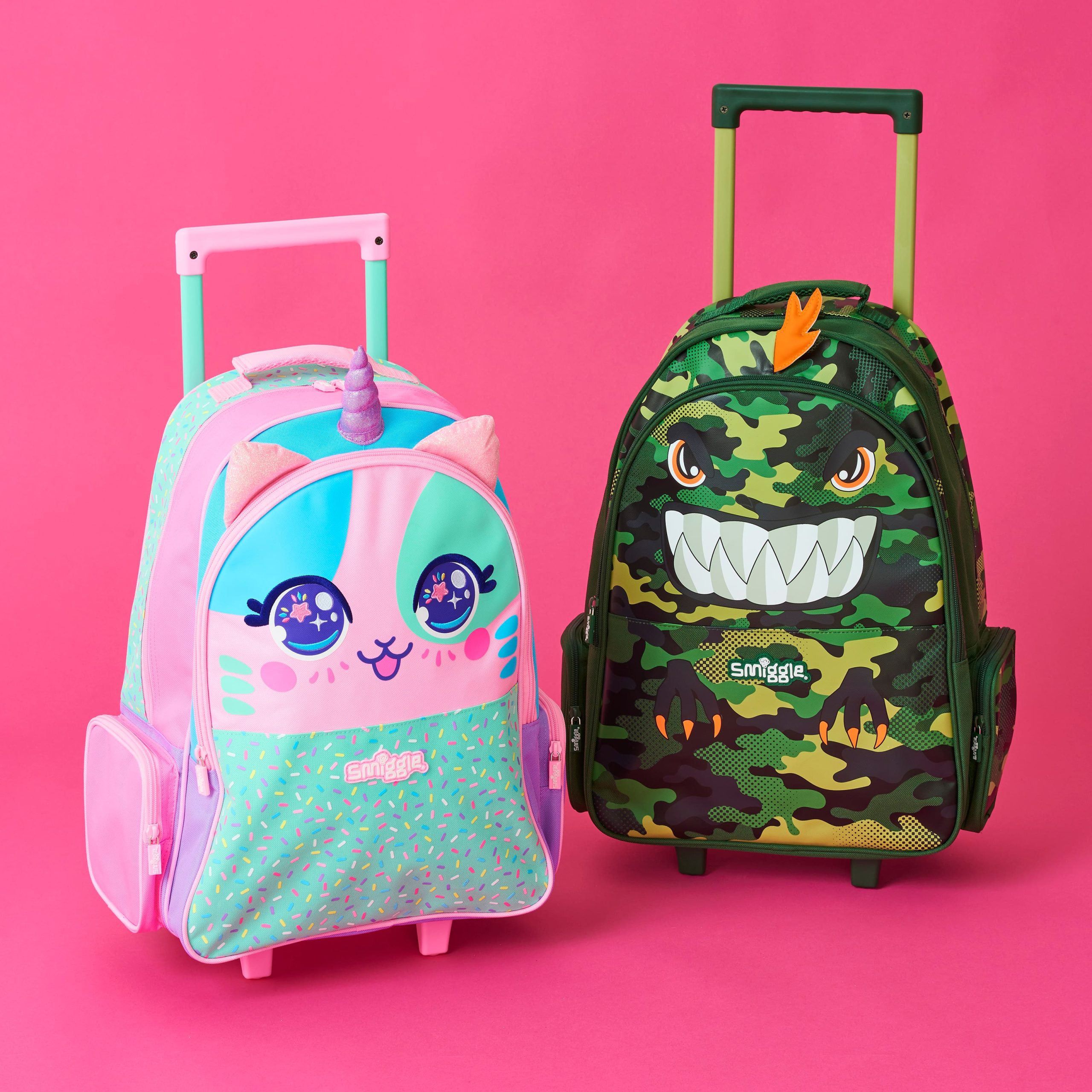 Smiggle - Budz Trolley Lighted Wheeled Bag