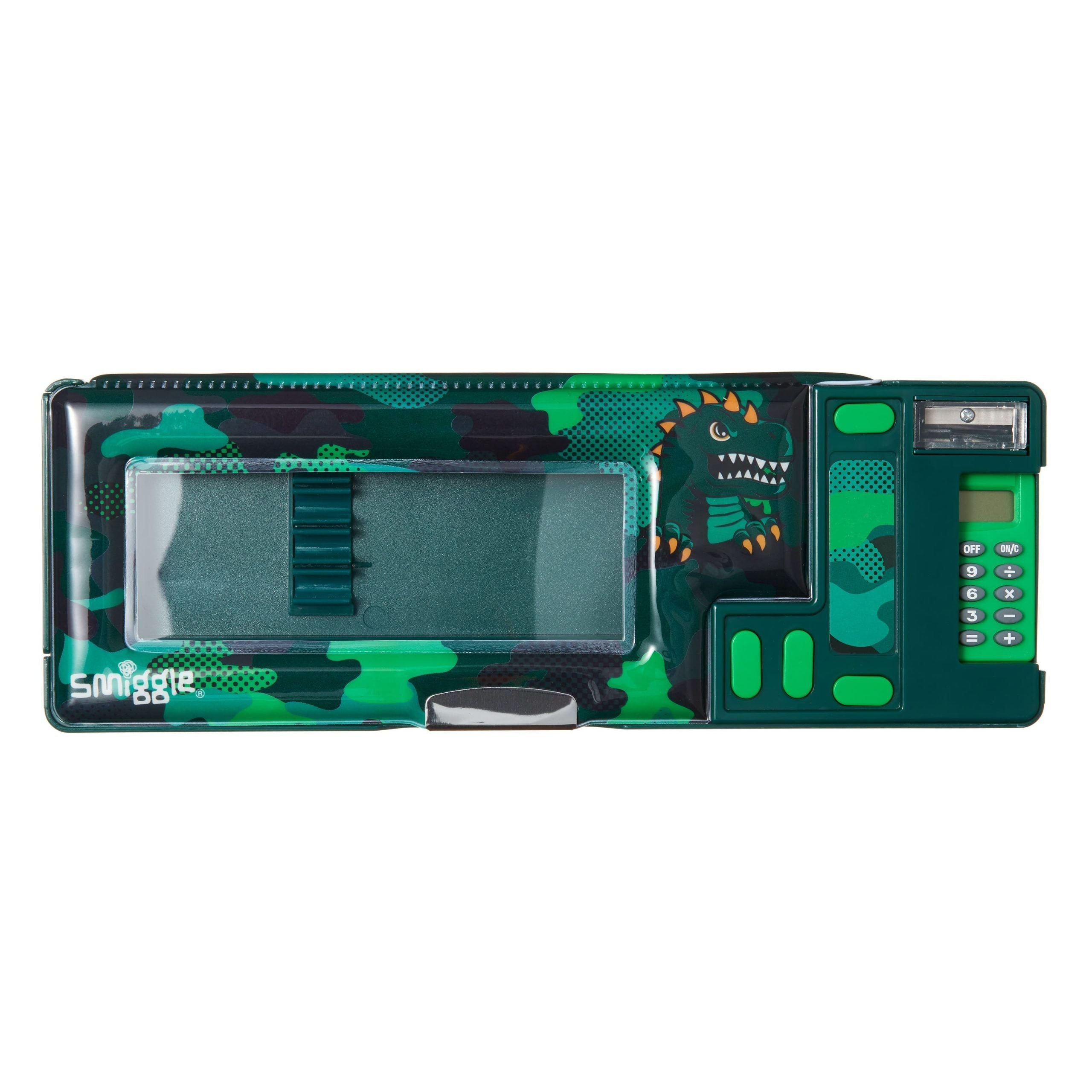 Smiggle - Budz Dinossi Special Design Pop Out Automatic Pencil Case with Calculator