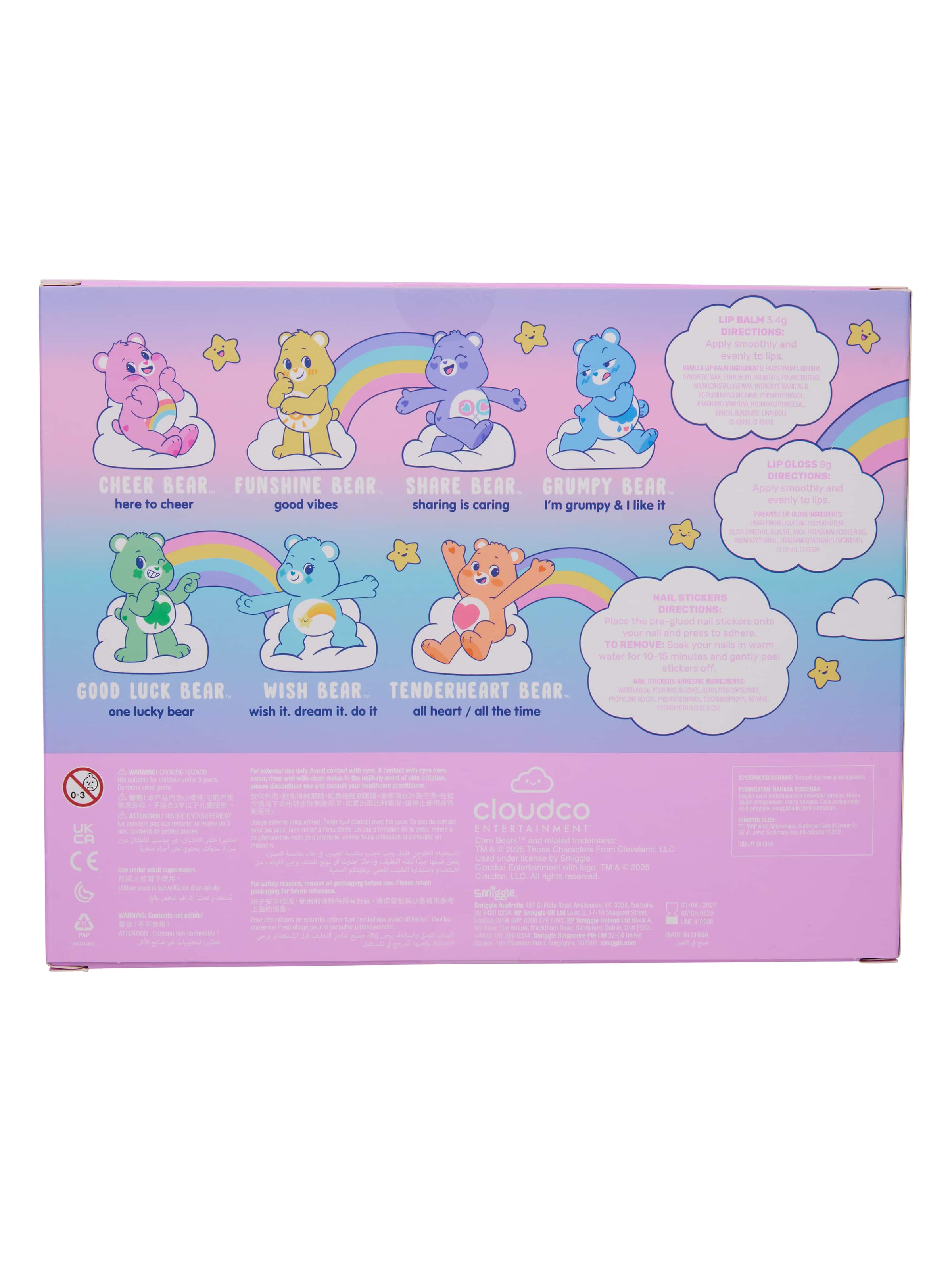 Smiggle - Care Bears Bath & Body Gift Pack