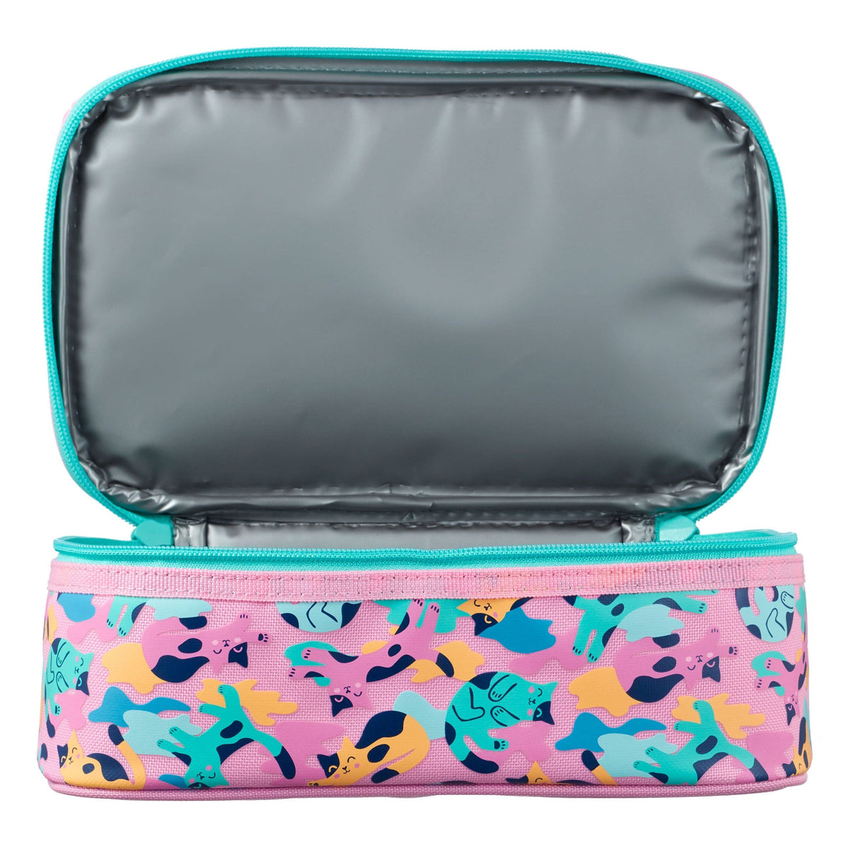 Smiggle - Double Layer Blue Kittens Lunch Box
