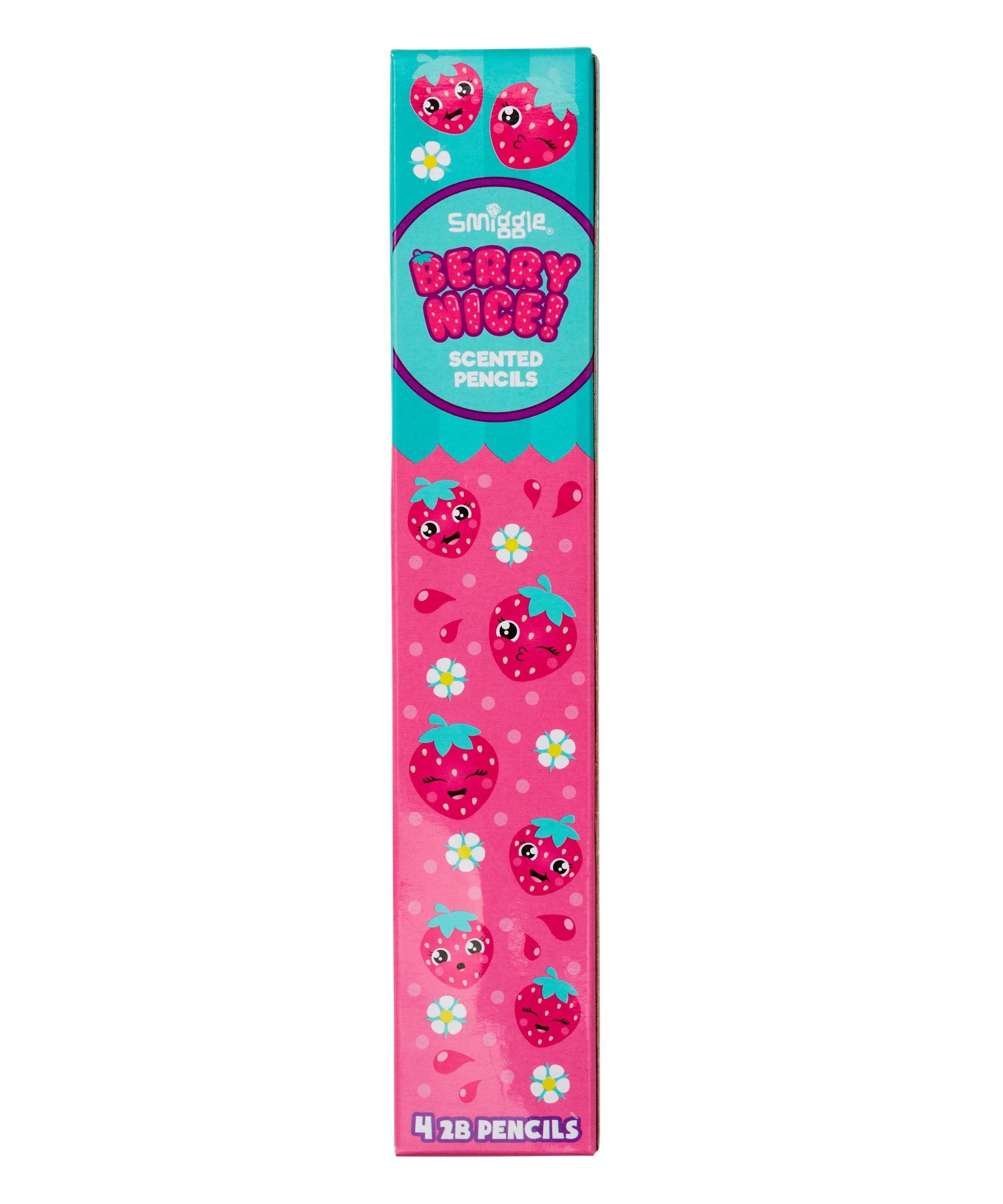 Smiggle - Çilek Kokulu Kalem 4lü Paket - Dinossi