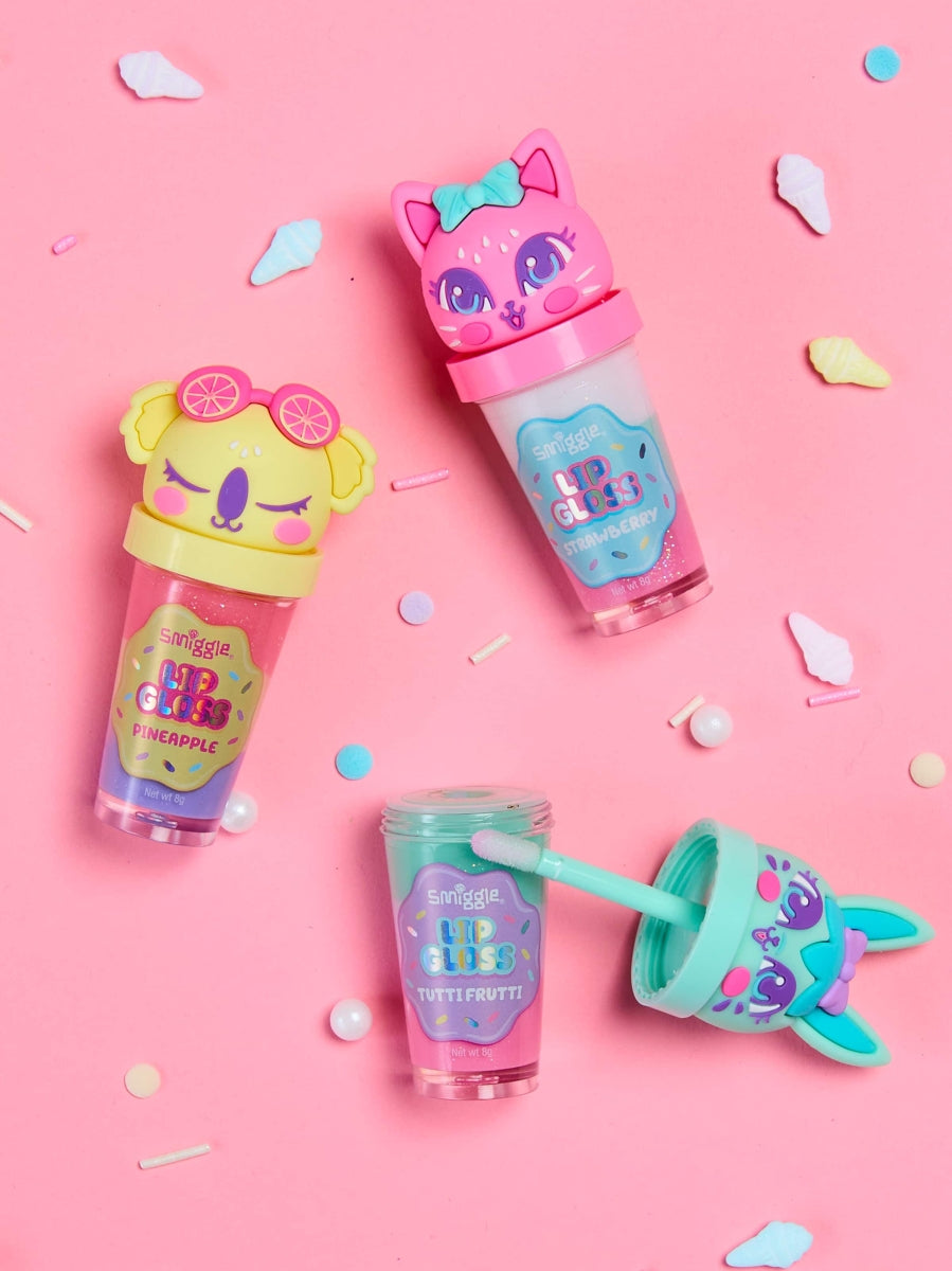 Smiggle - Children's Strawberry Lip Care and Gloss