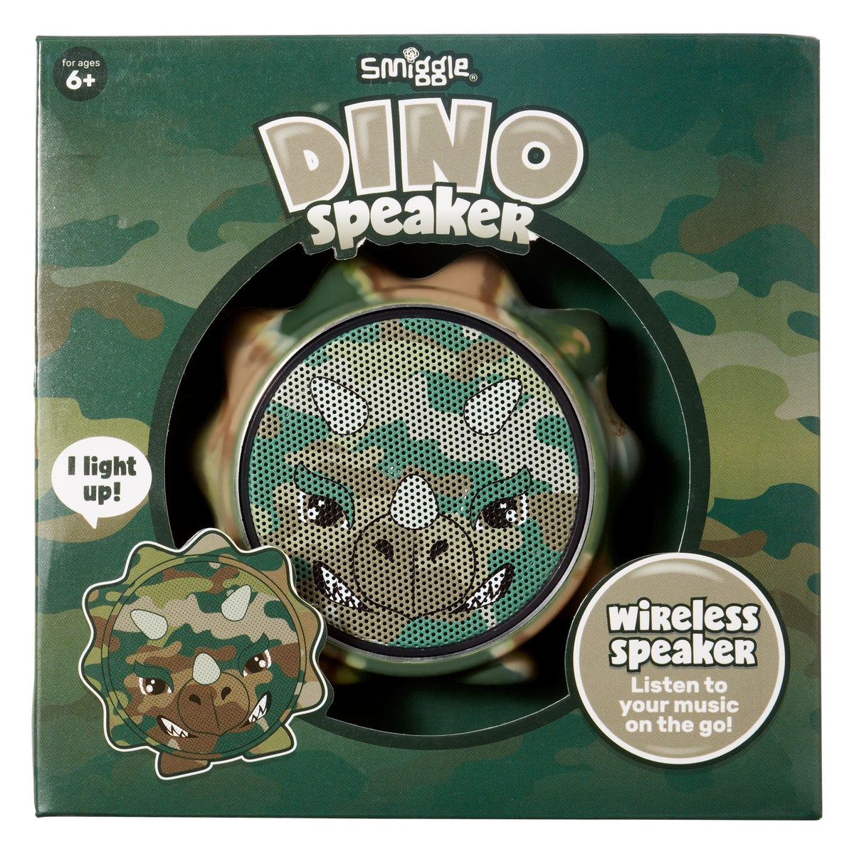 Smiggle - Dino Squeak Wireless Bluetooth Kids Speaker