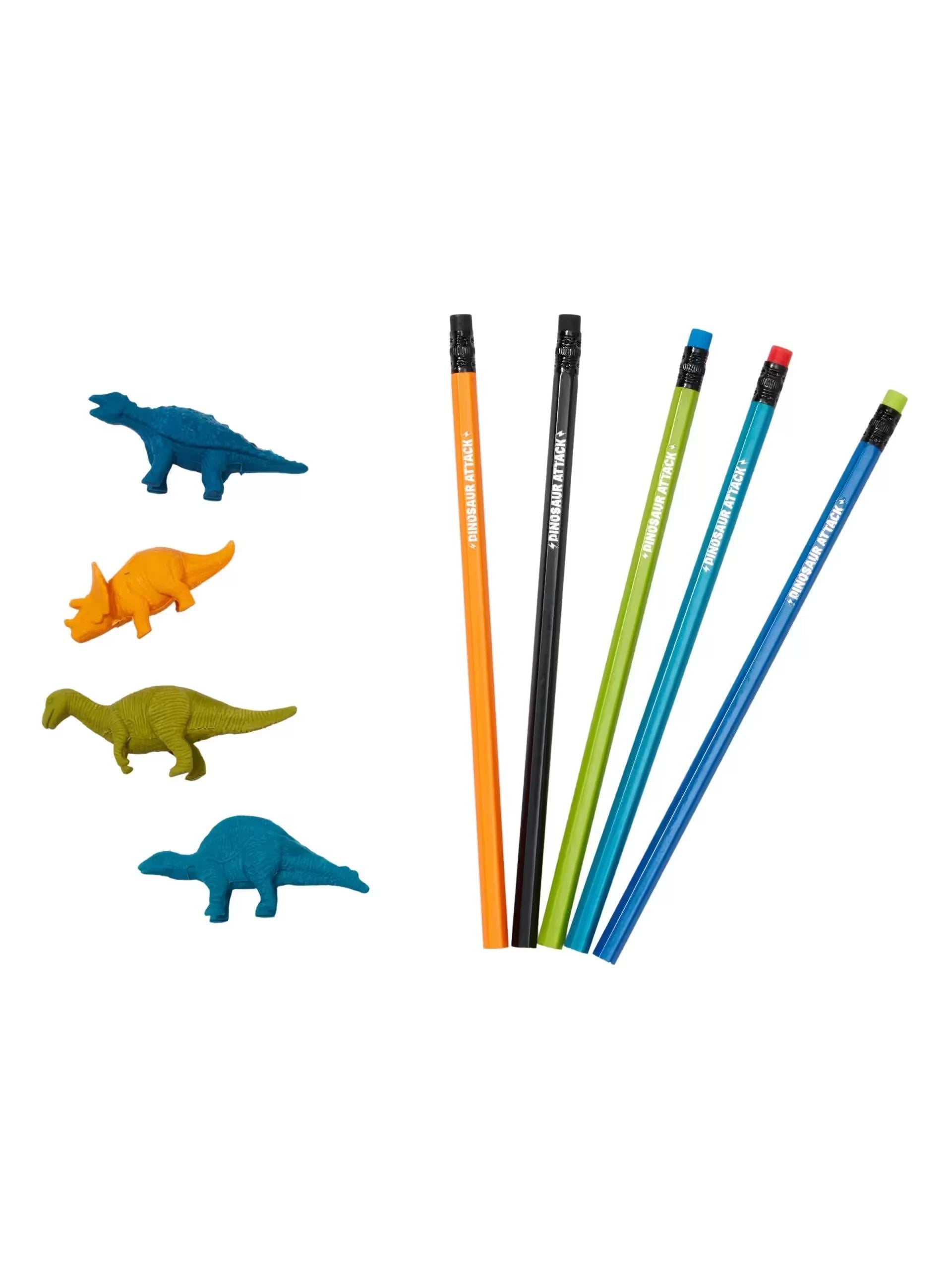 Smiggle- Dinosaur Eraser and Pencil Set