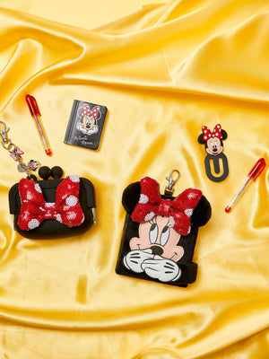 Smiggle - Disney Minnie Mouse Mini Notebook with Keychain