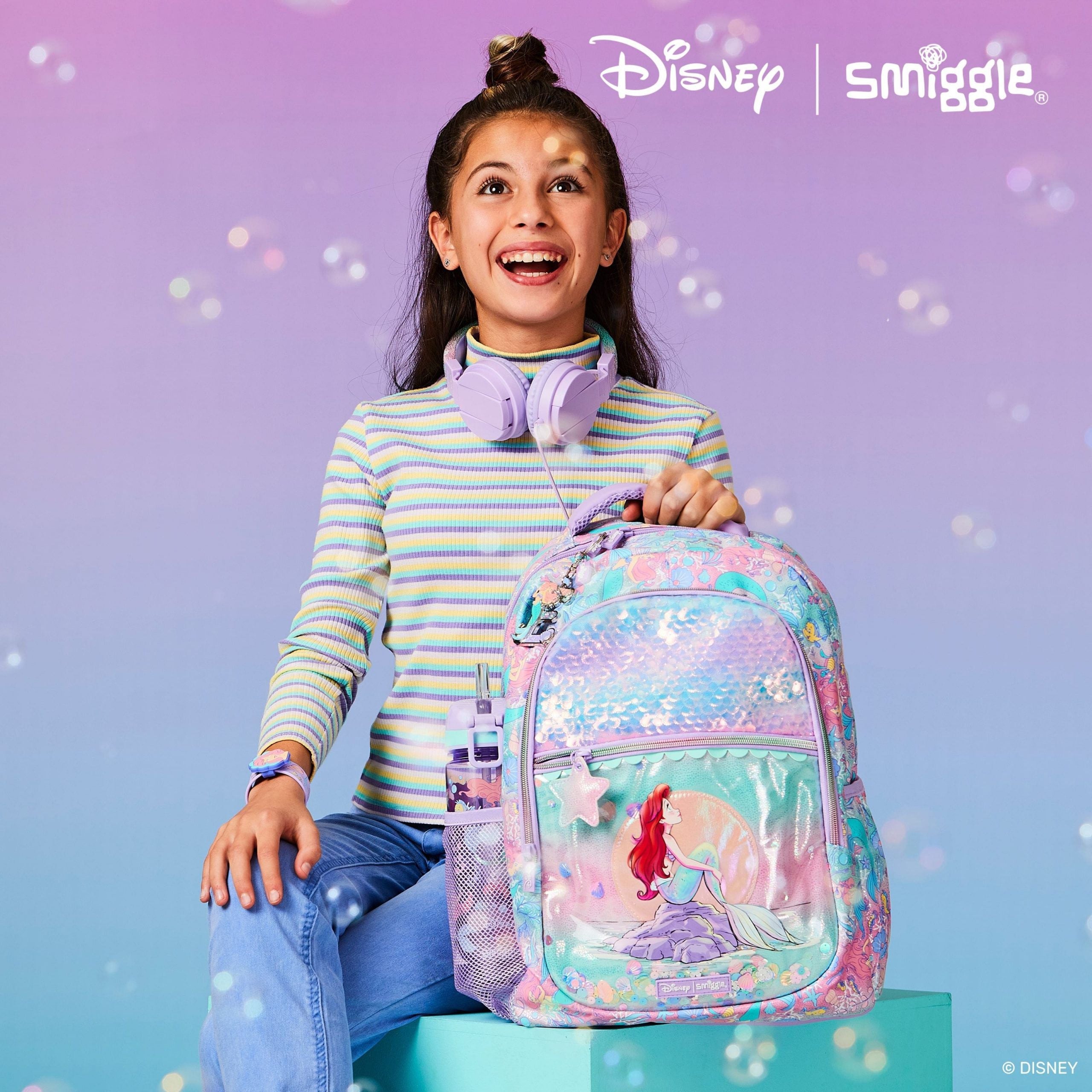 Smiggle – Disney Princess Ariel 4-Piece School Bag Set