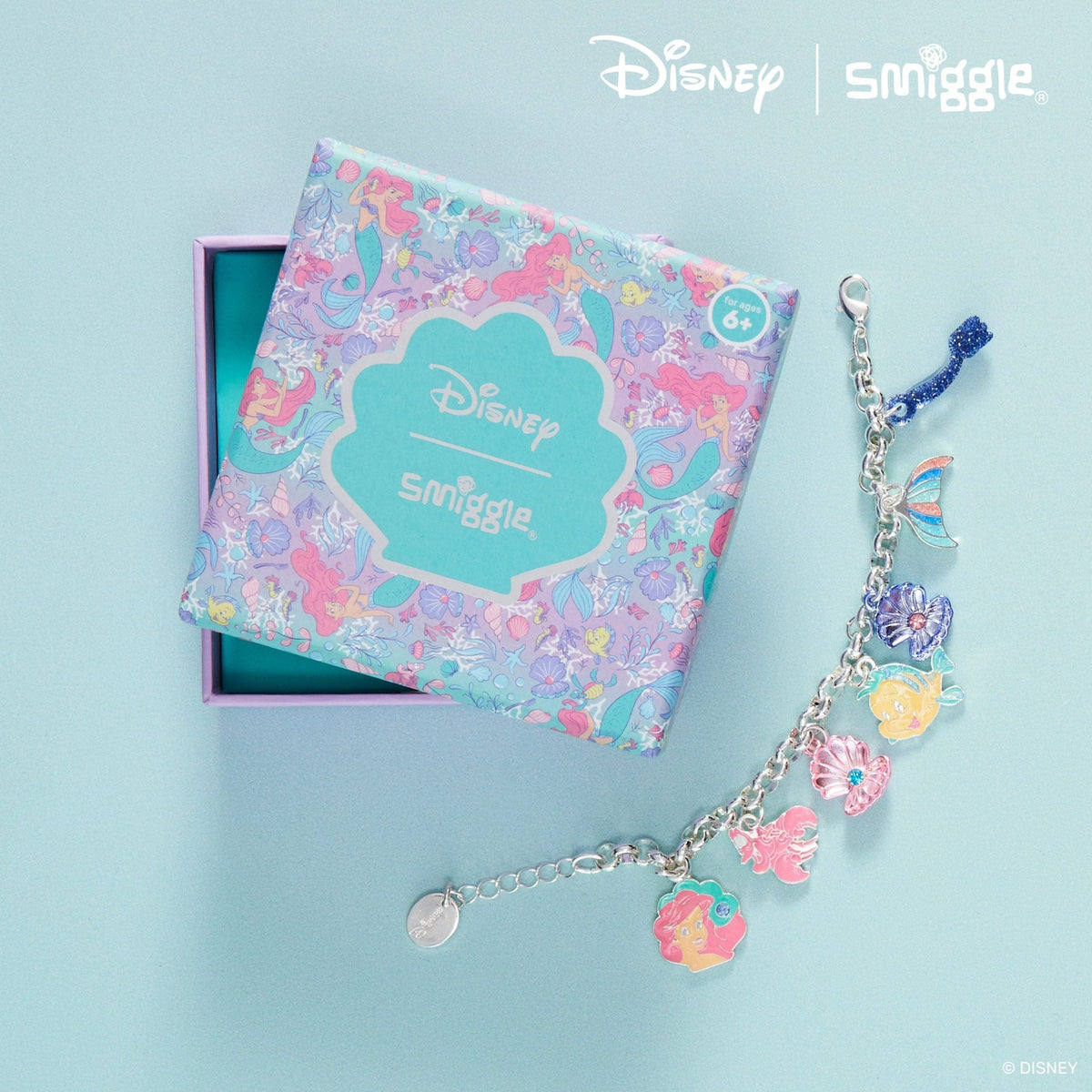 Smiggle - Disney Princess Ariel Charm Bracelet