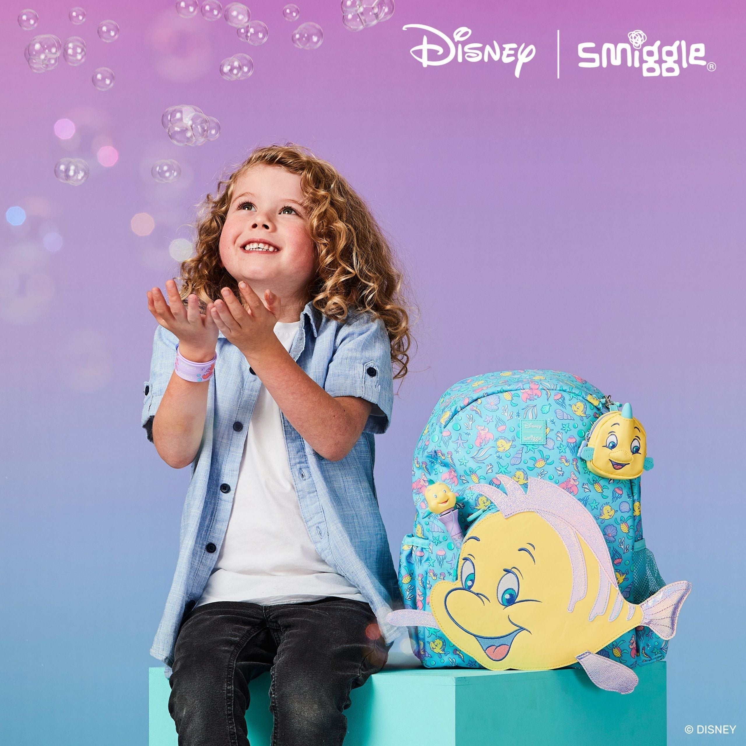 Smiggle - Disney Princess Junior Hoodie Backpack