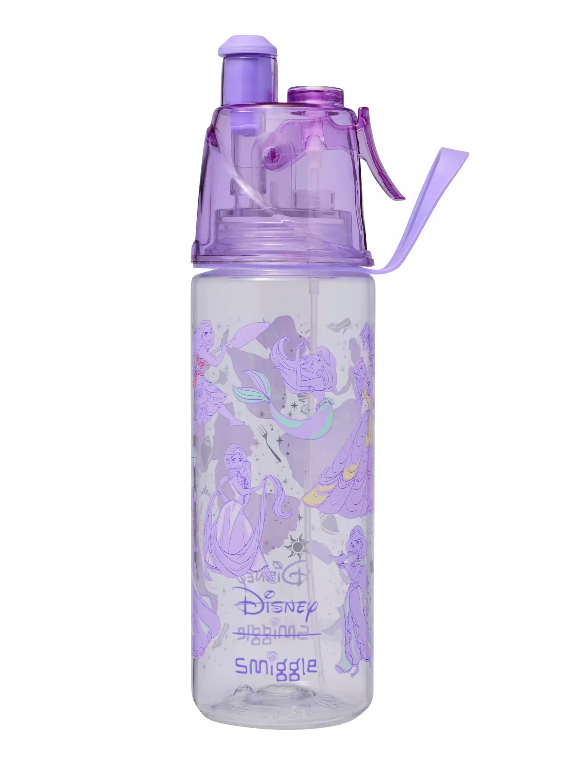 Smiggle - Disney Princess Water Spray 560ML BPA Free Water Bottle
