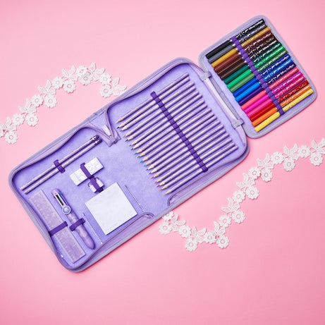 Smiggle - Disney Princesses Stationery Set and Pencil Case