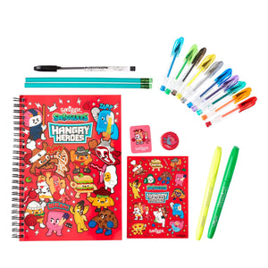 Smiggle - Essentials A5 Hangry Hereos Stationery Set