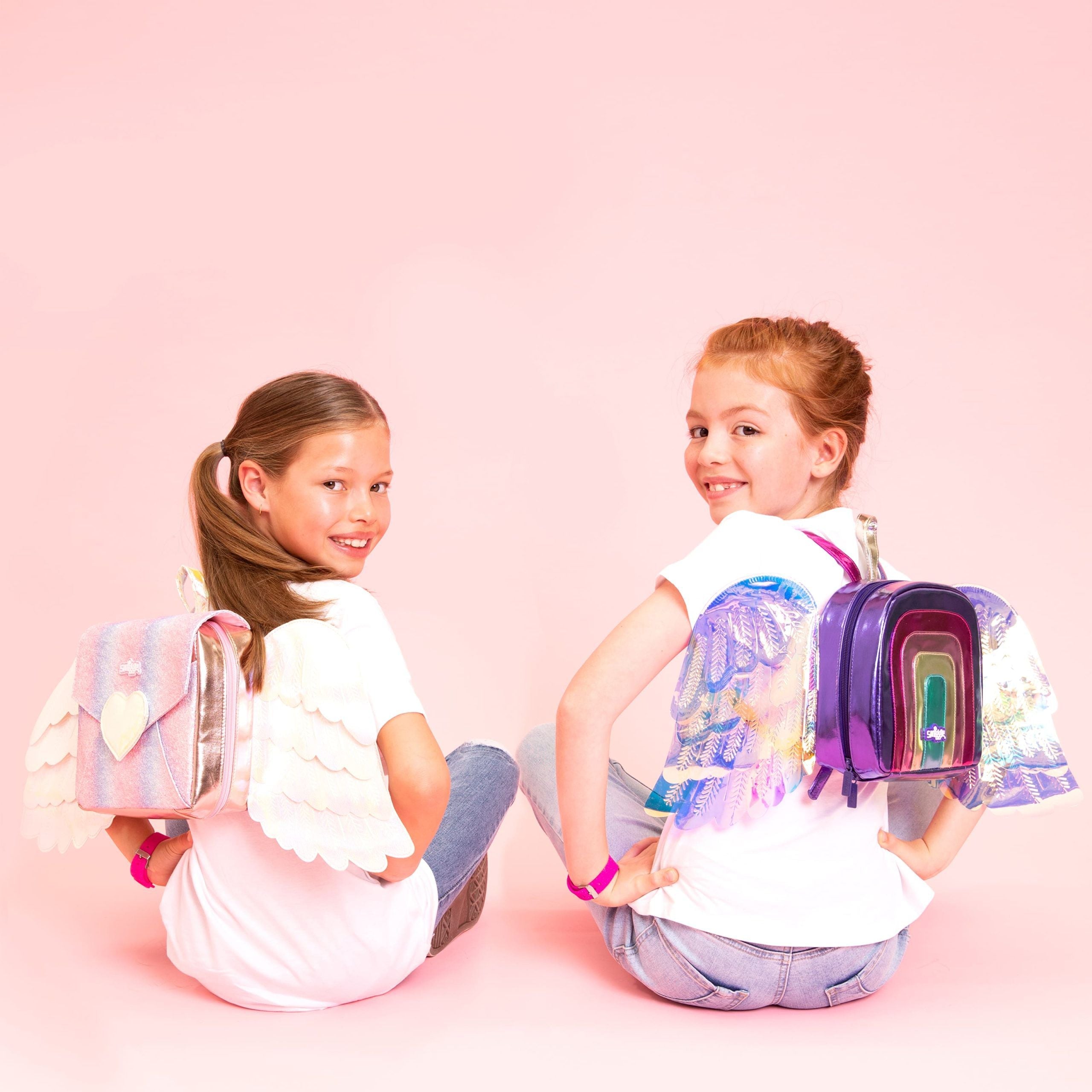 Smiggle - Pink Backpack with Ethereal Wings