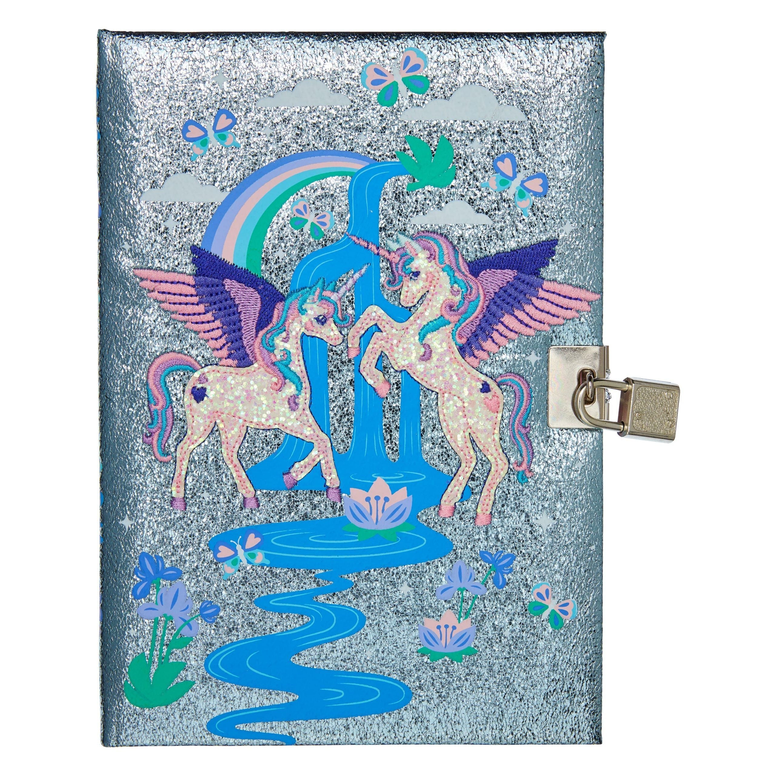 Smiggle - Far Away Unicorns A5 Locked Notebook
