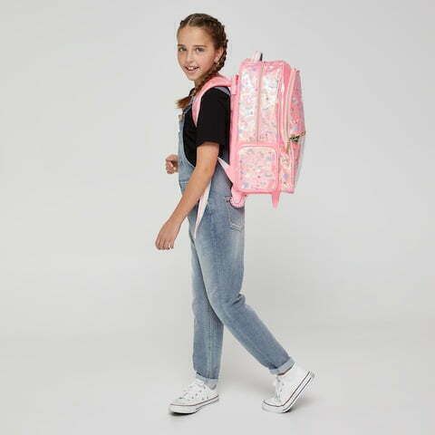 Smiggle - Fiesta Lighted Travel and Backpack with Trolley
