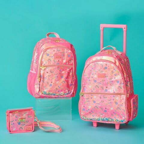 Smiggle - Fiesta Lighted Travel and Backpack with Trolley