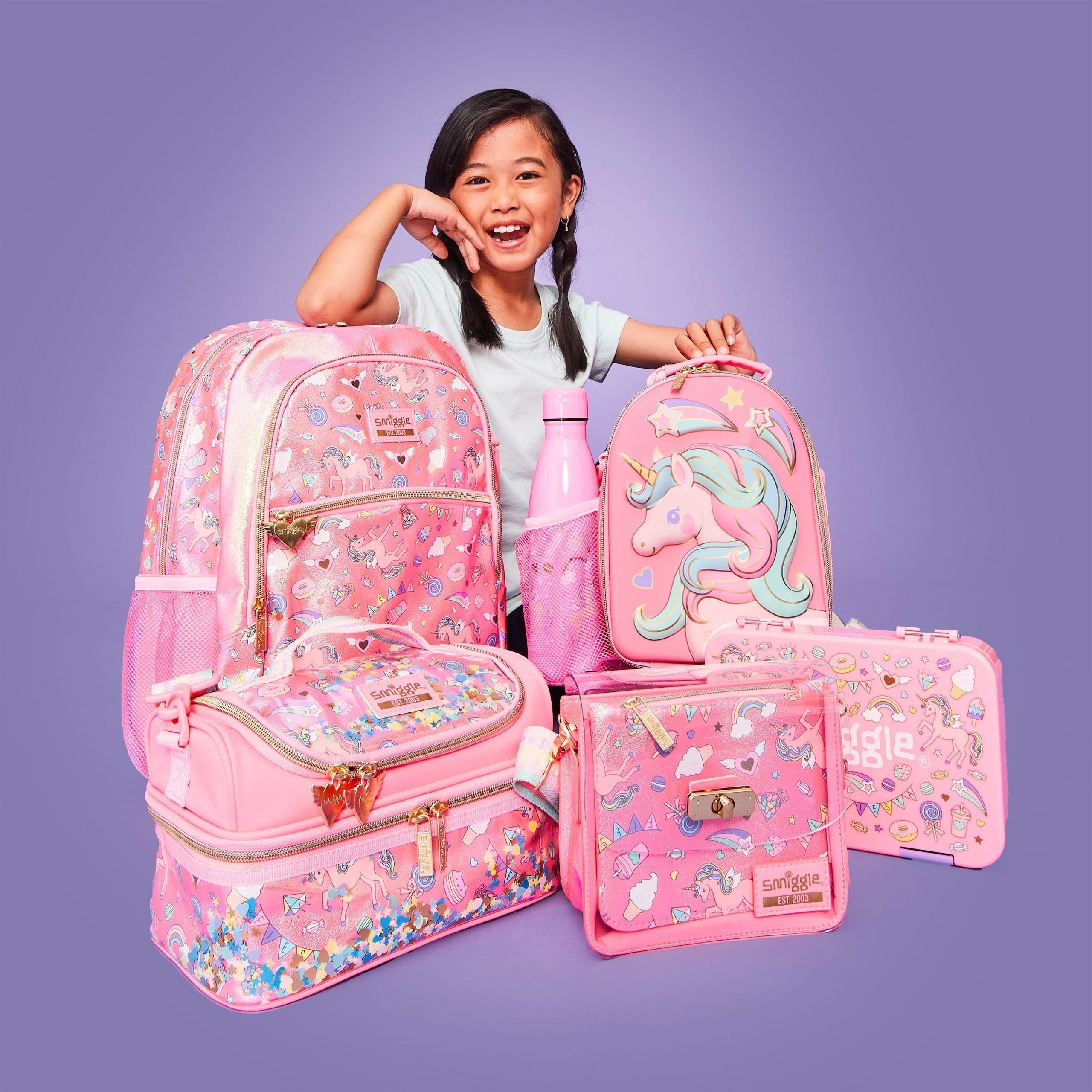 Smiggle - Fiesta Lunch and Weekend Bag with Shoulder Strap
