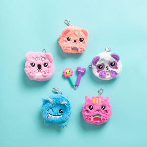 Smiggle - Fluffy Mini Bag with Notepad and Pen