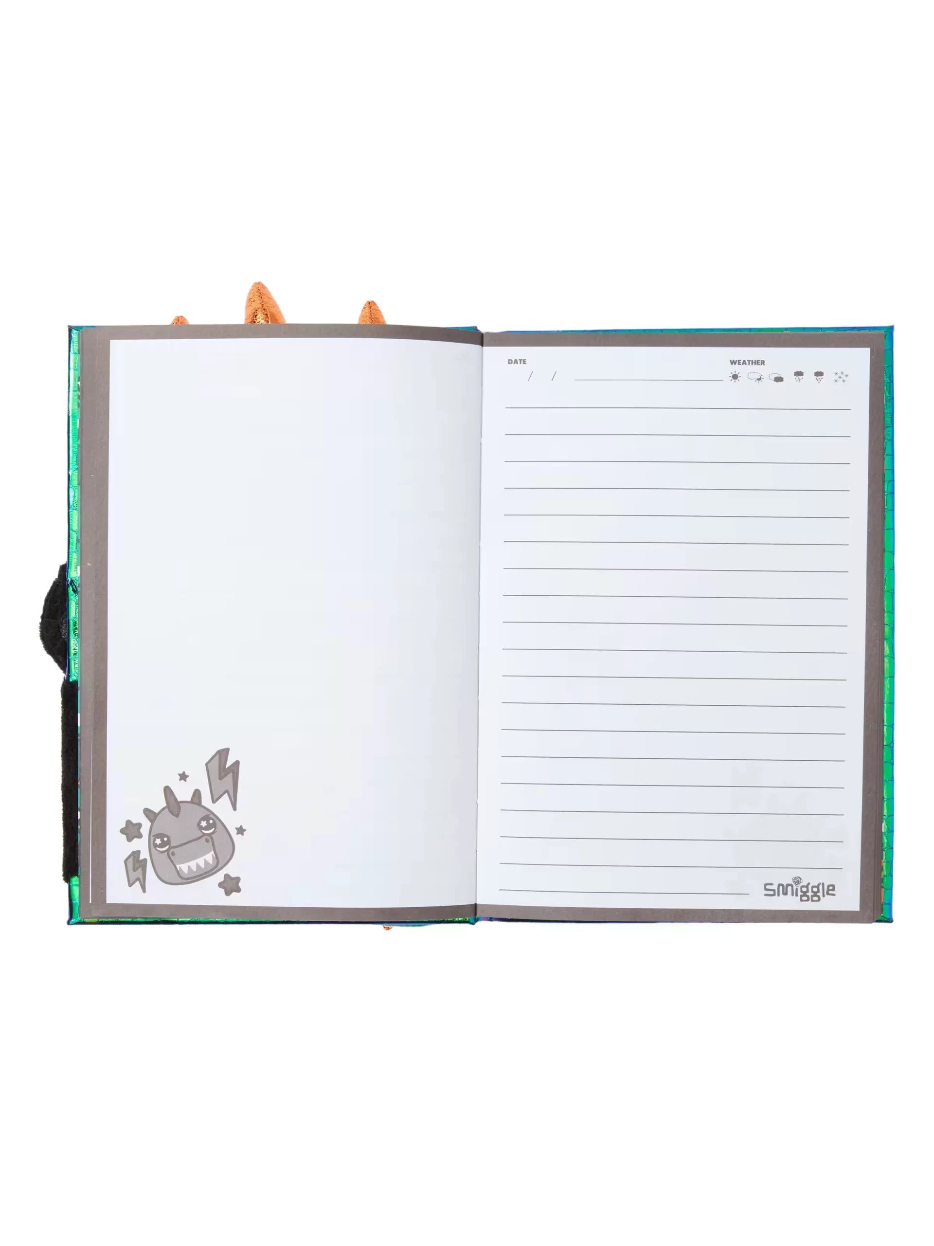 Smiggle - Fluffy Plush A5 Diary and Notebook
