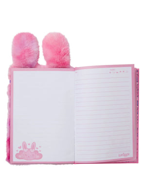 Smiggle - Fluffy Plush A5 Diary and Notebook