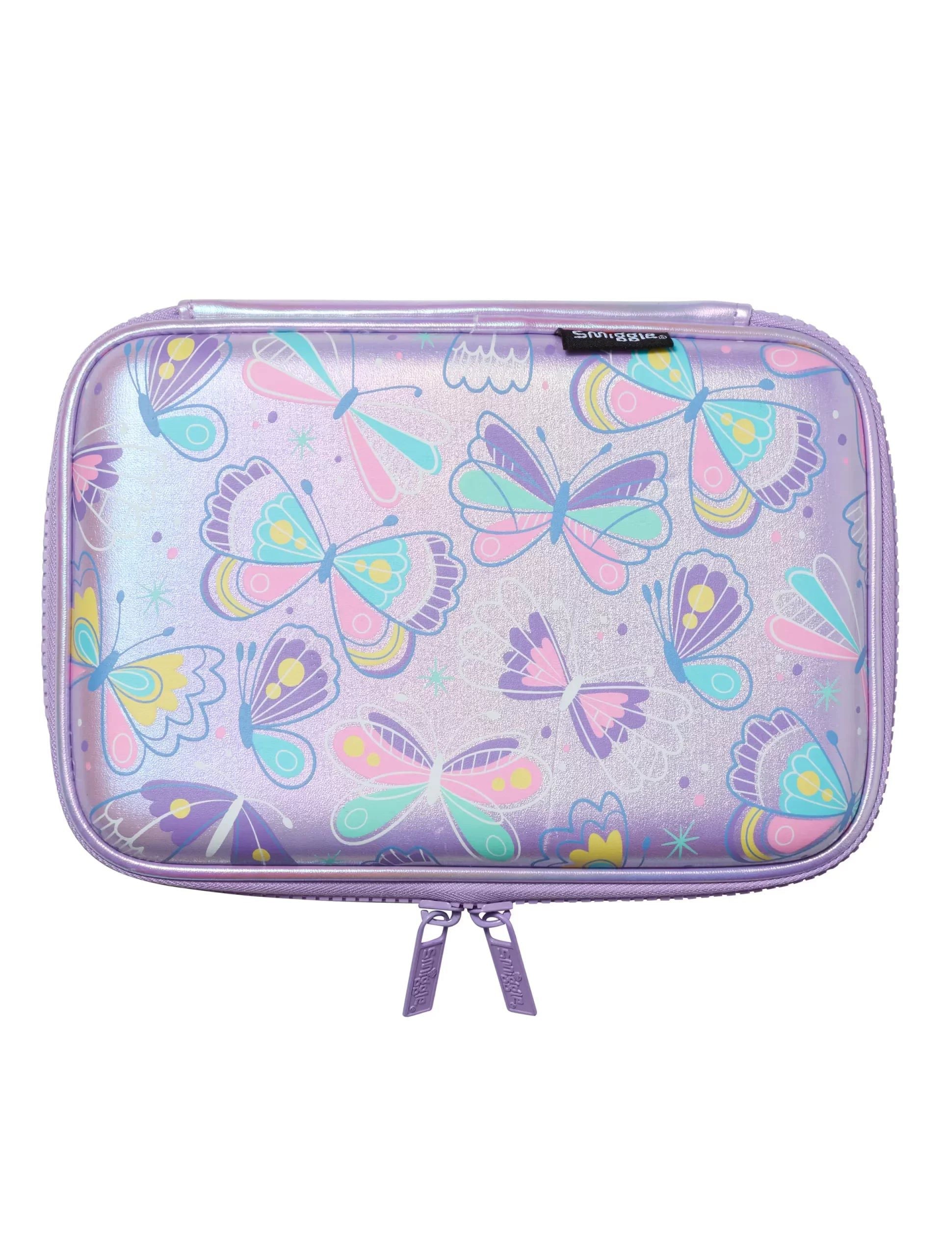 Smiggle - Flutter Hardtop Butterfly Pencil Case