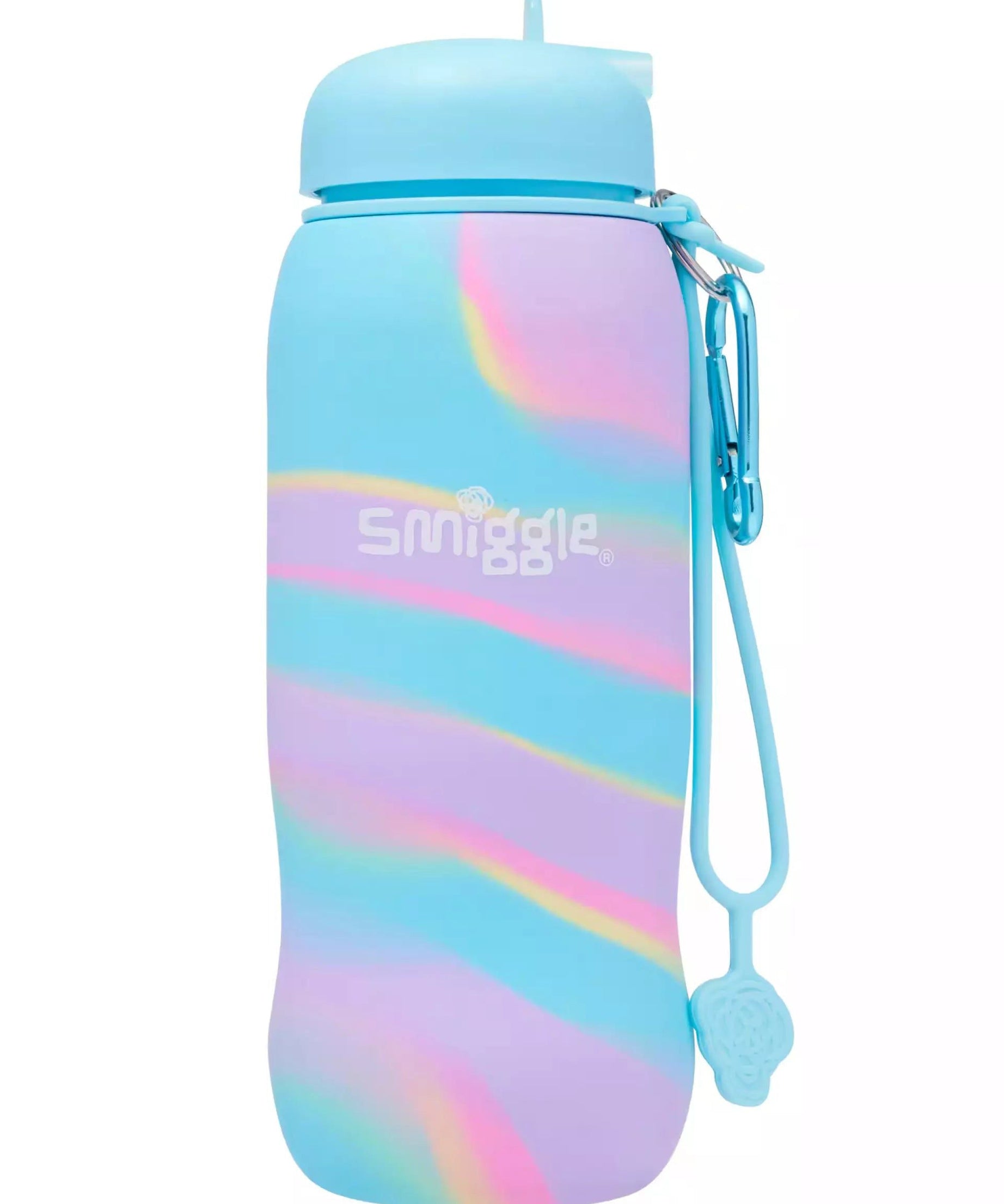 Smiggle – Freestyle Katlanabilir Pipetli 630ML Suluk - Dinossi