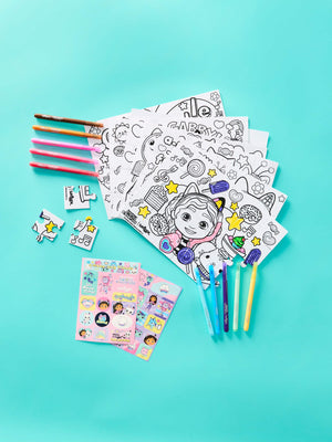 Smiggle - Gabbys Dollhouse Puzzle and Art Stationery Set