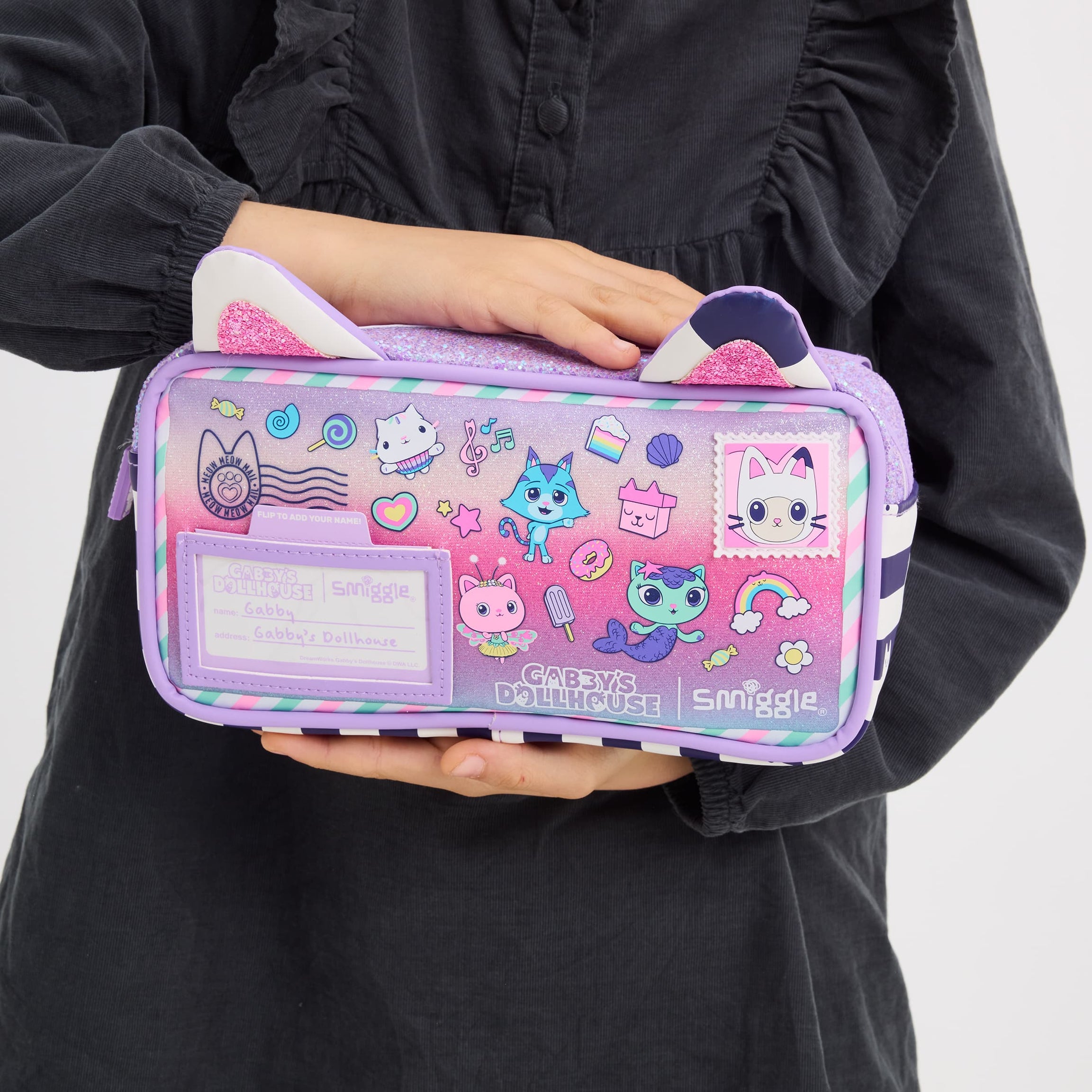 Smiggle - Gabbys Dollhouse Eğlenceli Kalem Kutusu - Dinossi