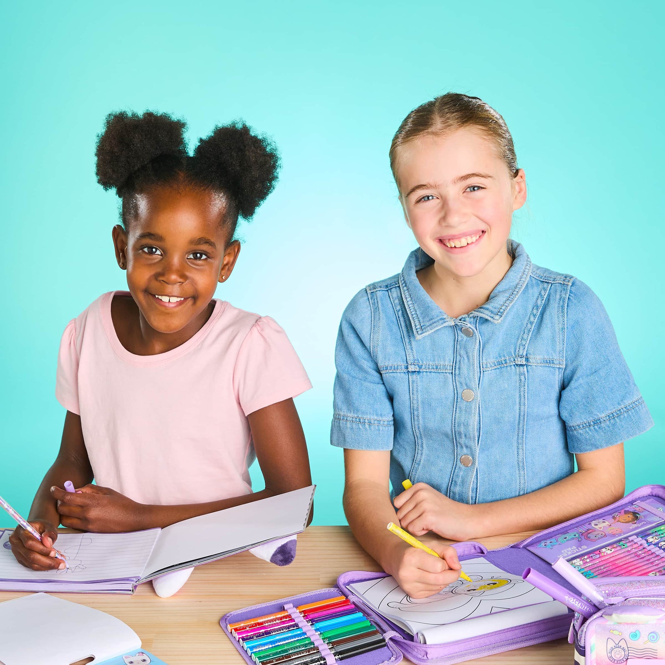 Smiggle - Gabby's Dollhouse Pencil Case and Stationery Set