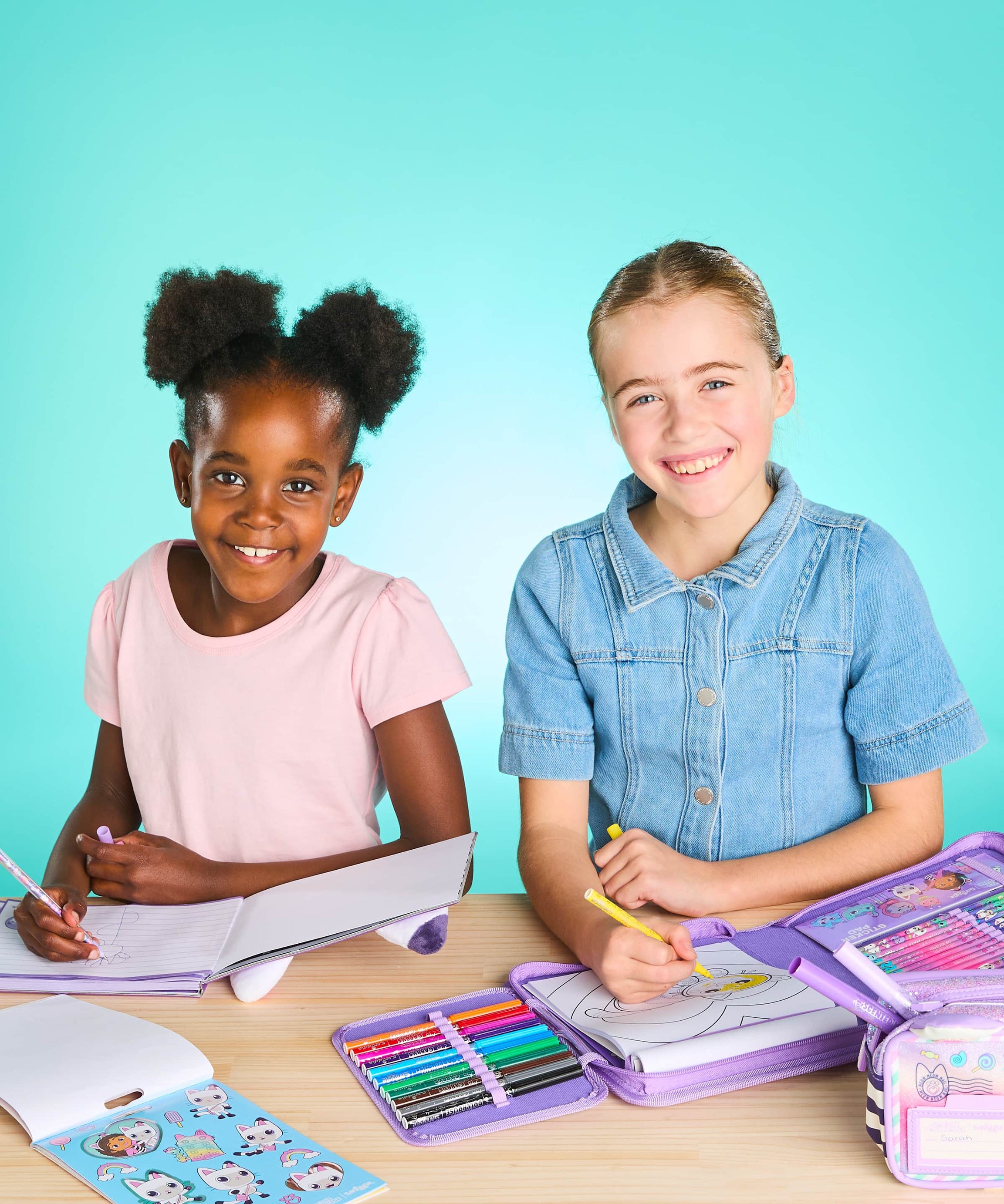 Smiggle - Gabby's Dollhouse Pencil Case and Stationery Set