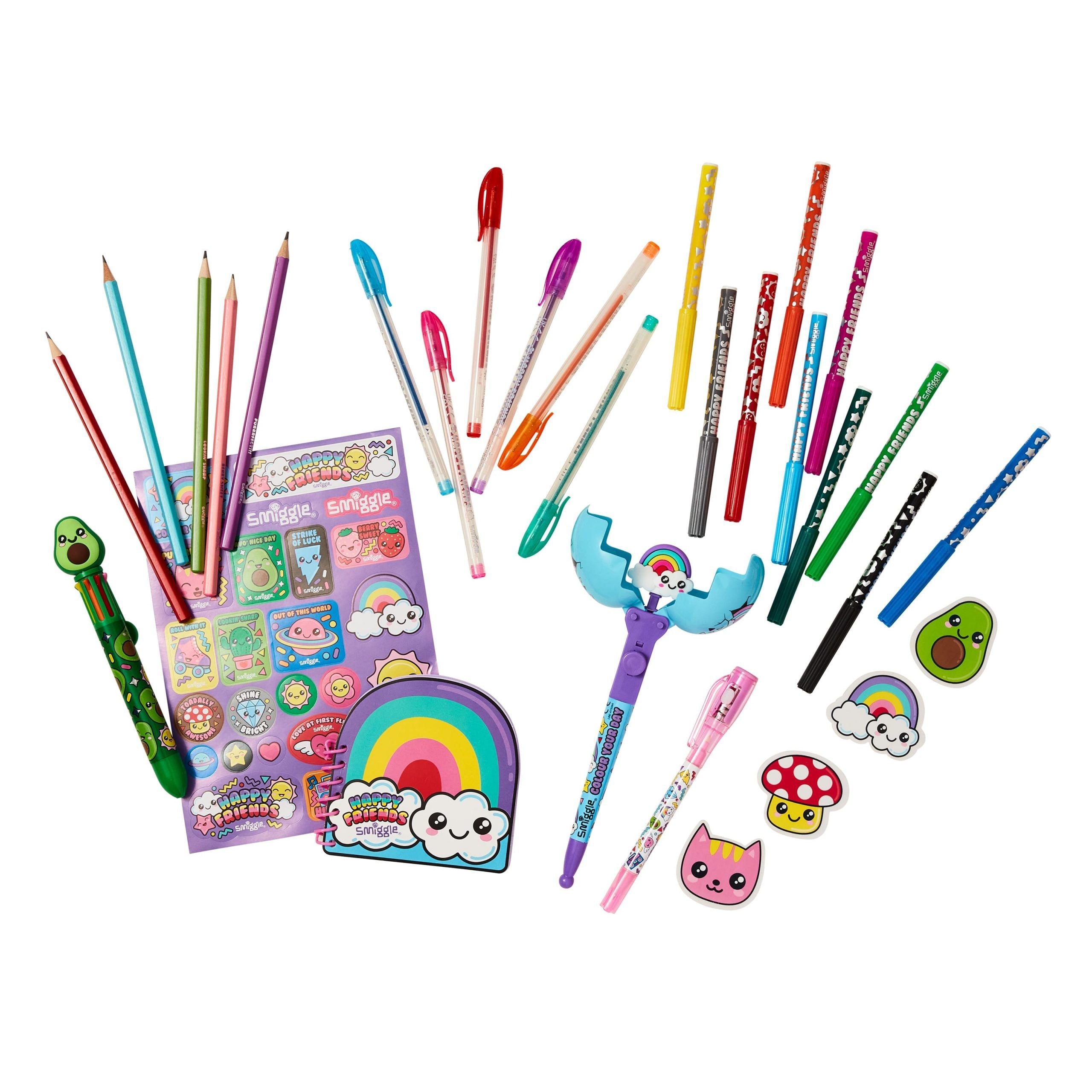 Smiggle - Happy Friends Coloring and Writing Set
