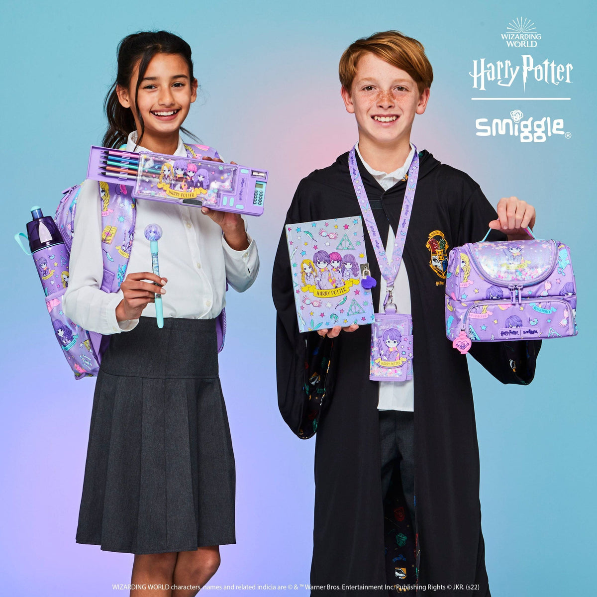 Smiggle - Harry Potter Double Layer Lunch Bag with Strap