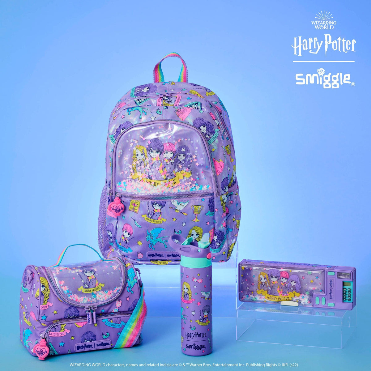 Smiggle - Harry Potter Double Layer Lunch Bag with Strap