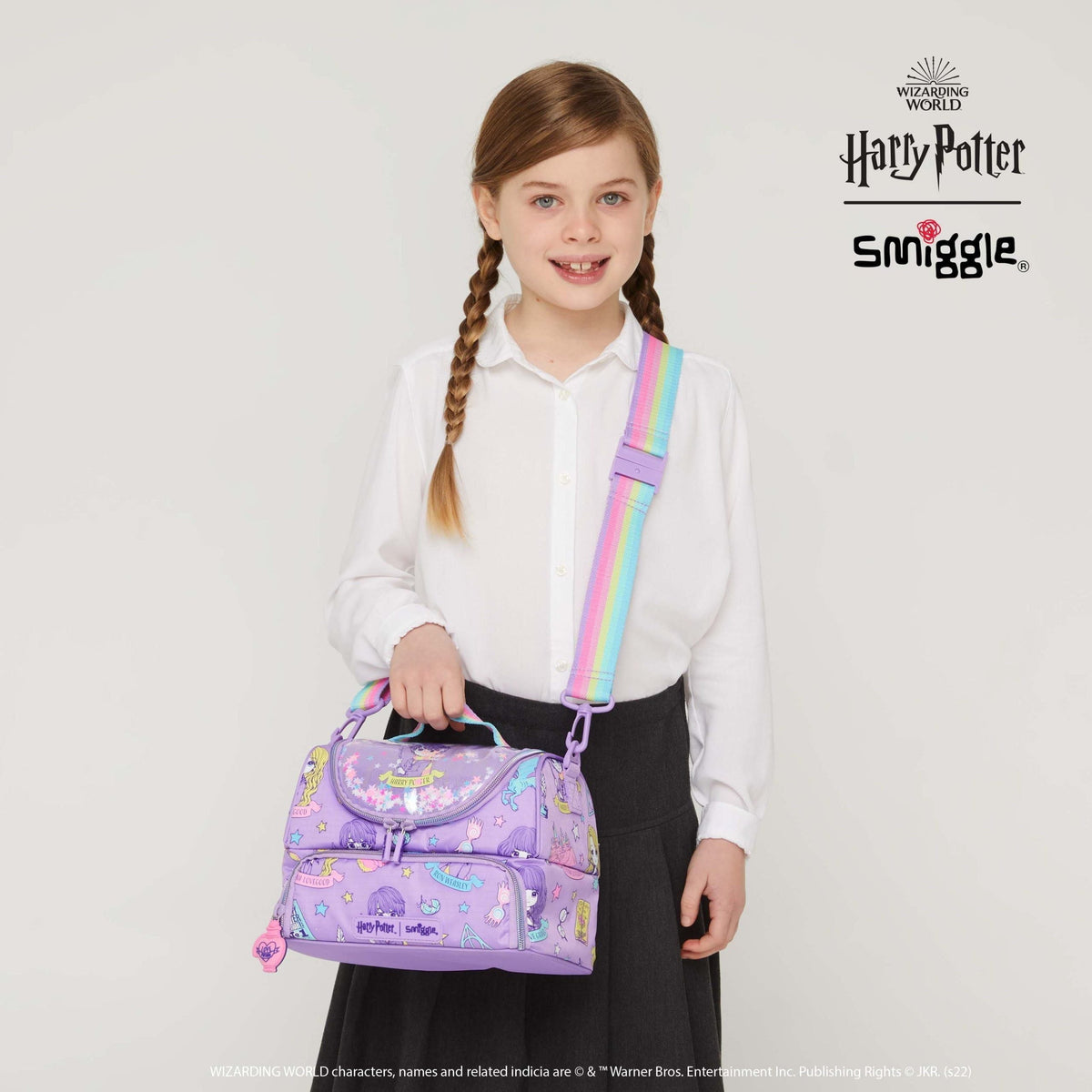 Smiggle - Harry Potter Double Layer Lunch Bag with Strap