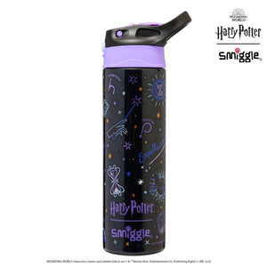 Smiggle - Harry Potter Automatic Straw 520ML Steel Water Bottle