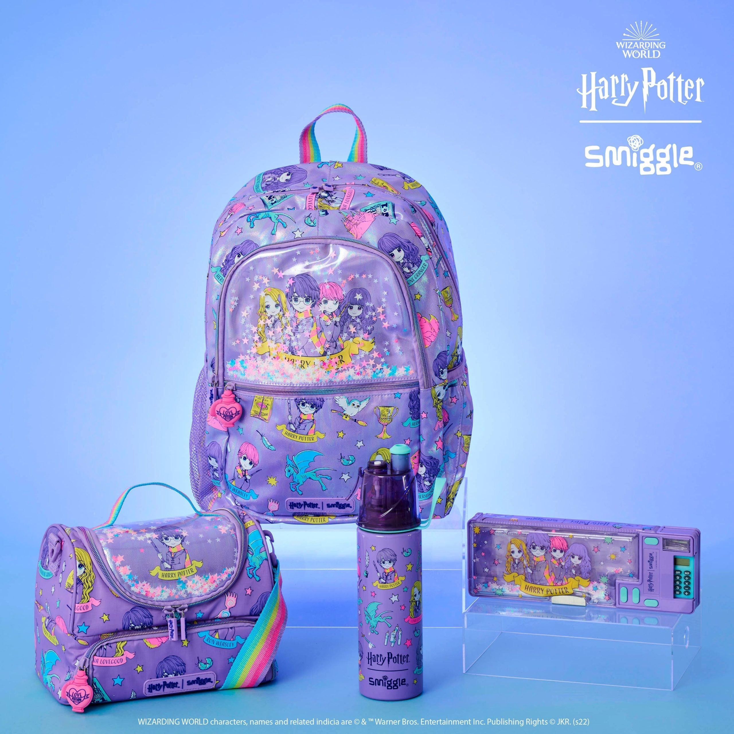 Smiggle - Harry Potter Water Spray 500ML Steel Water Bottle